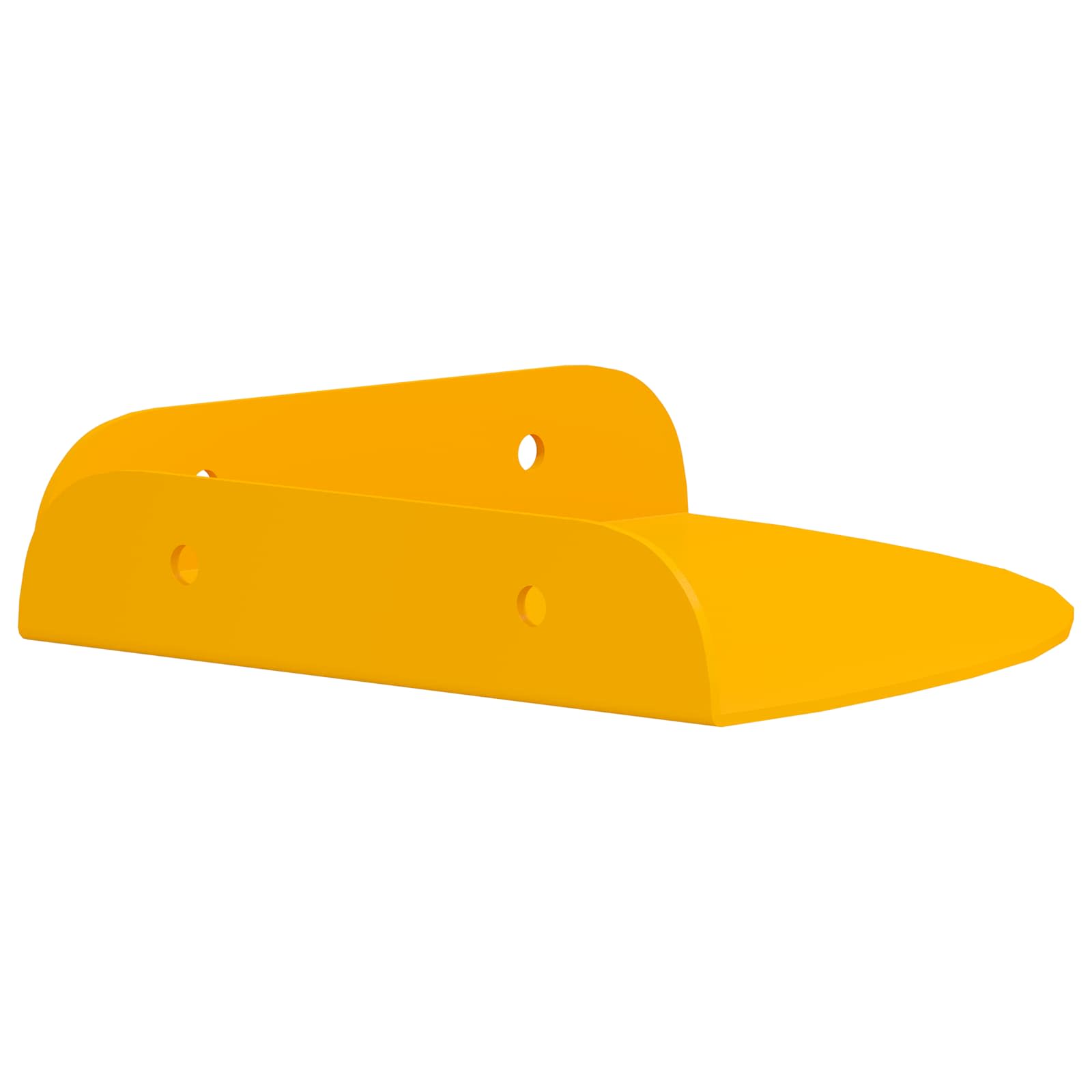 Lebdeća polica s policom s pohranom 4 pcs Žuta 15 x 15 x 2 cm