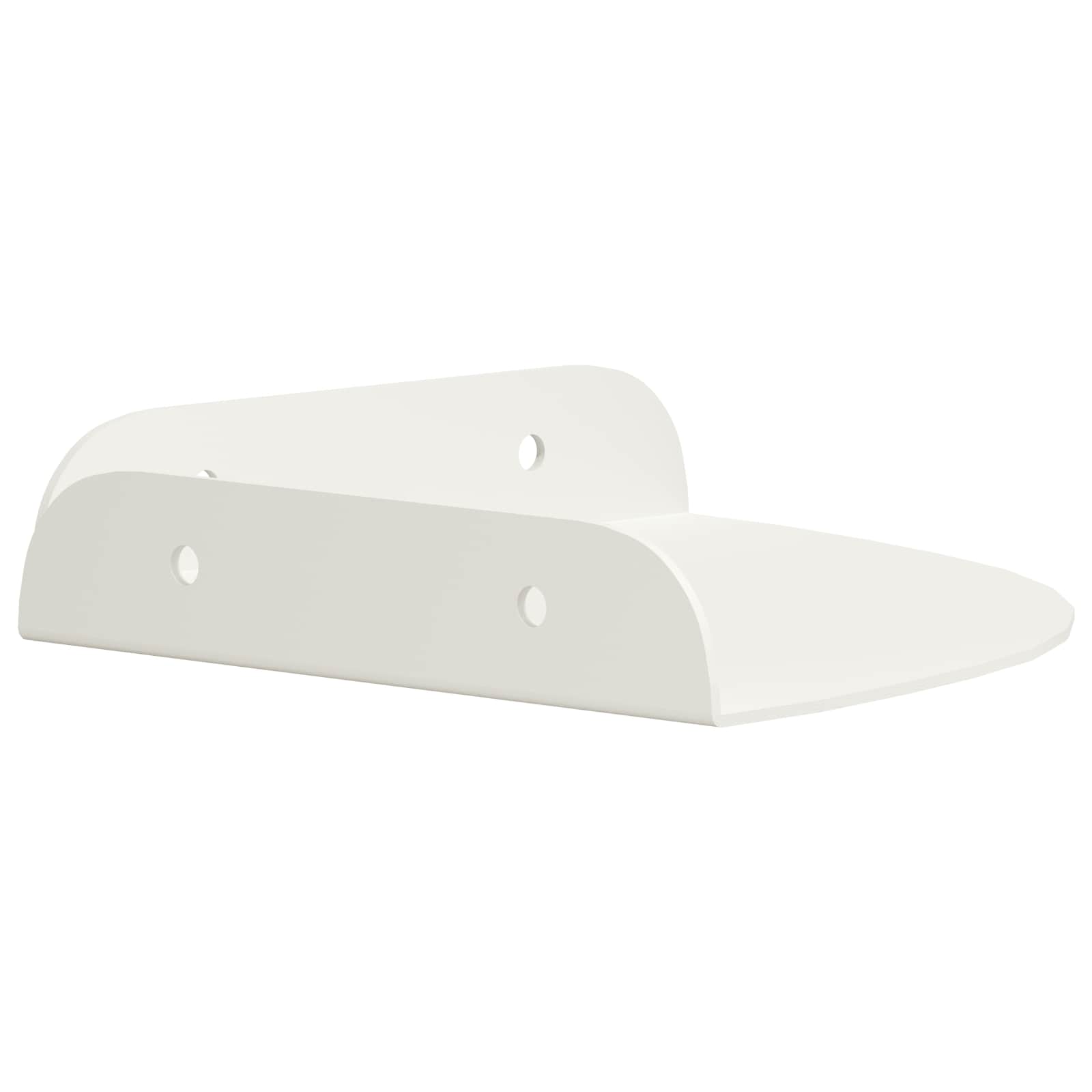 Lebdeća polica s policom s pohranom 2 pcs Bijeli 15 x 15 x 2 cm