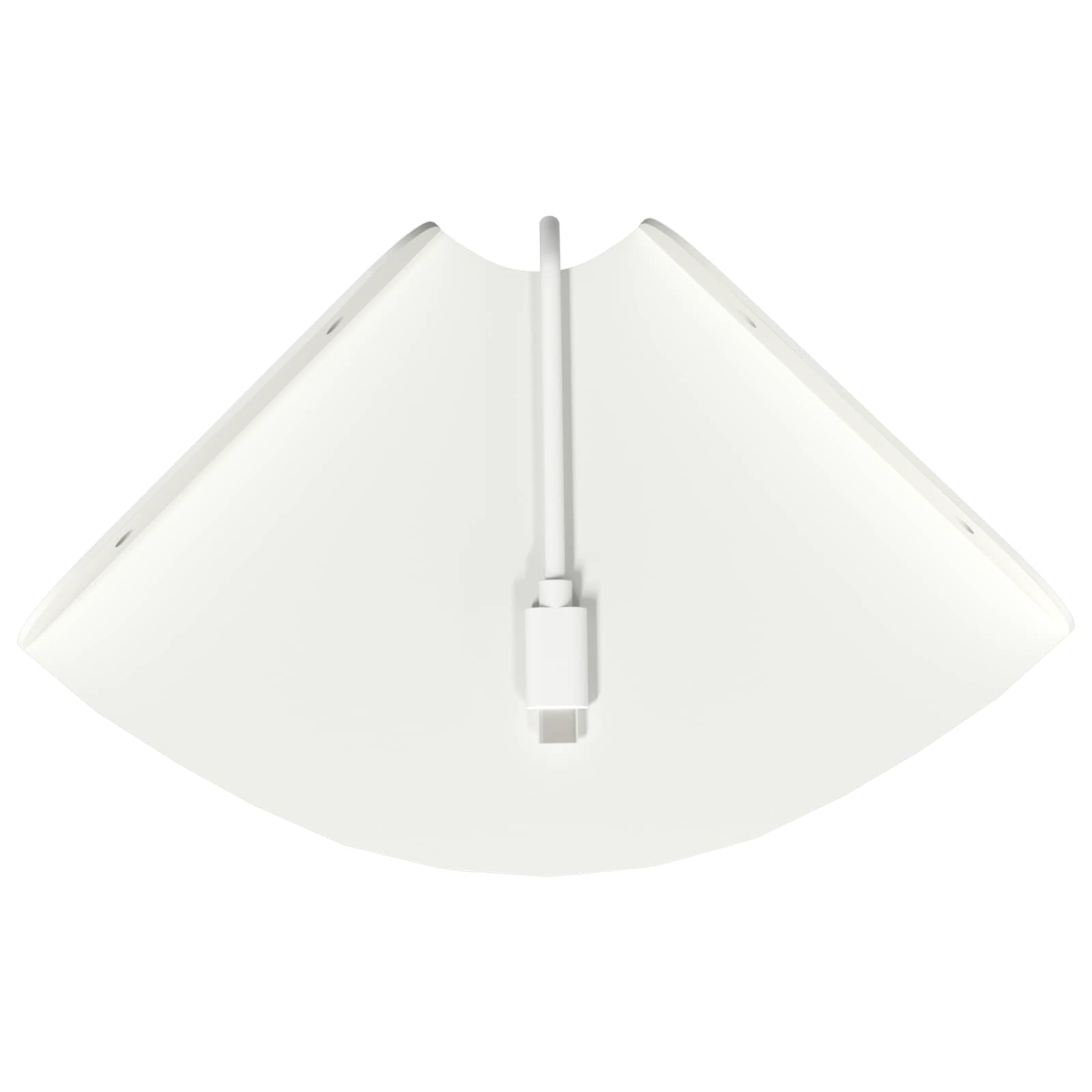 Lebdeća polica s policom s pohranom 4 pcs Bijeli 15 x 15 x 2 cm