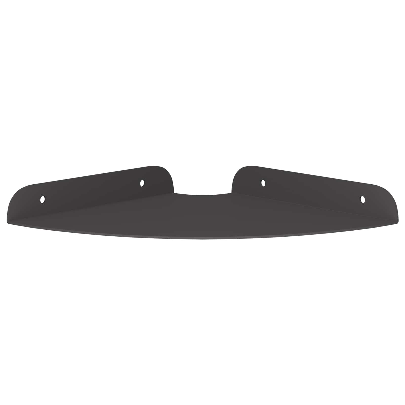 Lebdeća polica s policom s pohranom 4 pcs Crna 18 x 18 x 2 cm