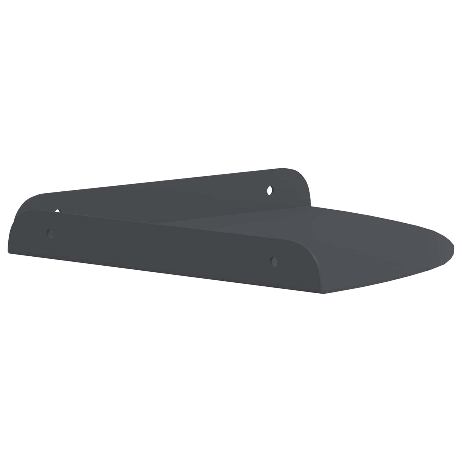 Lebdeća polica s policom 4 pcs Antracit 24 x 24 x 2,3 cm