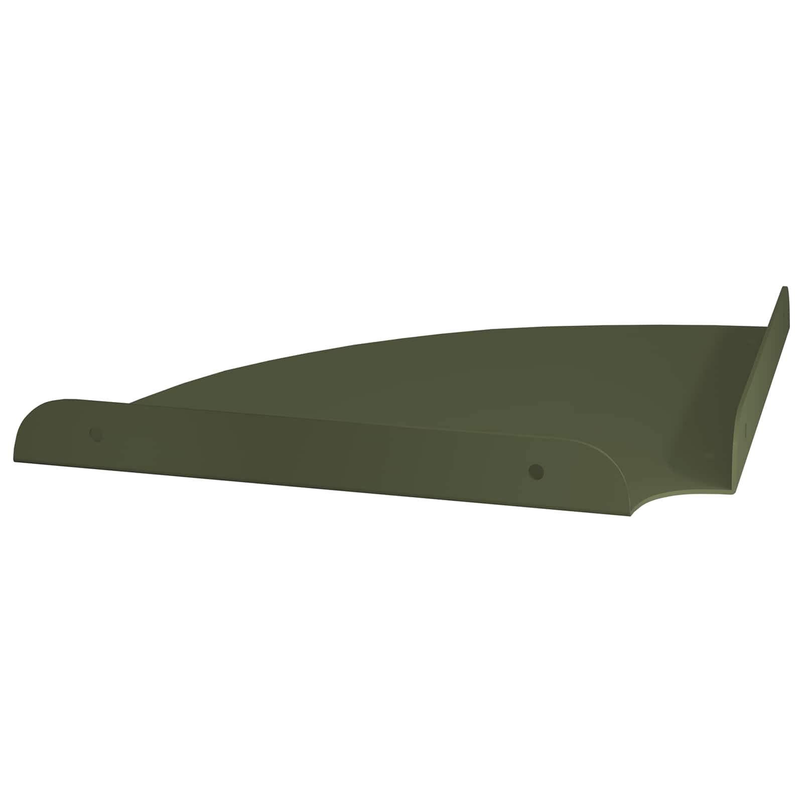 Lebdeća polica s policom 2 pcs Maslinasto zelena 24 x 24 x 2 cm