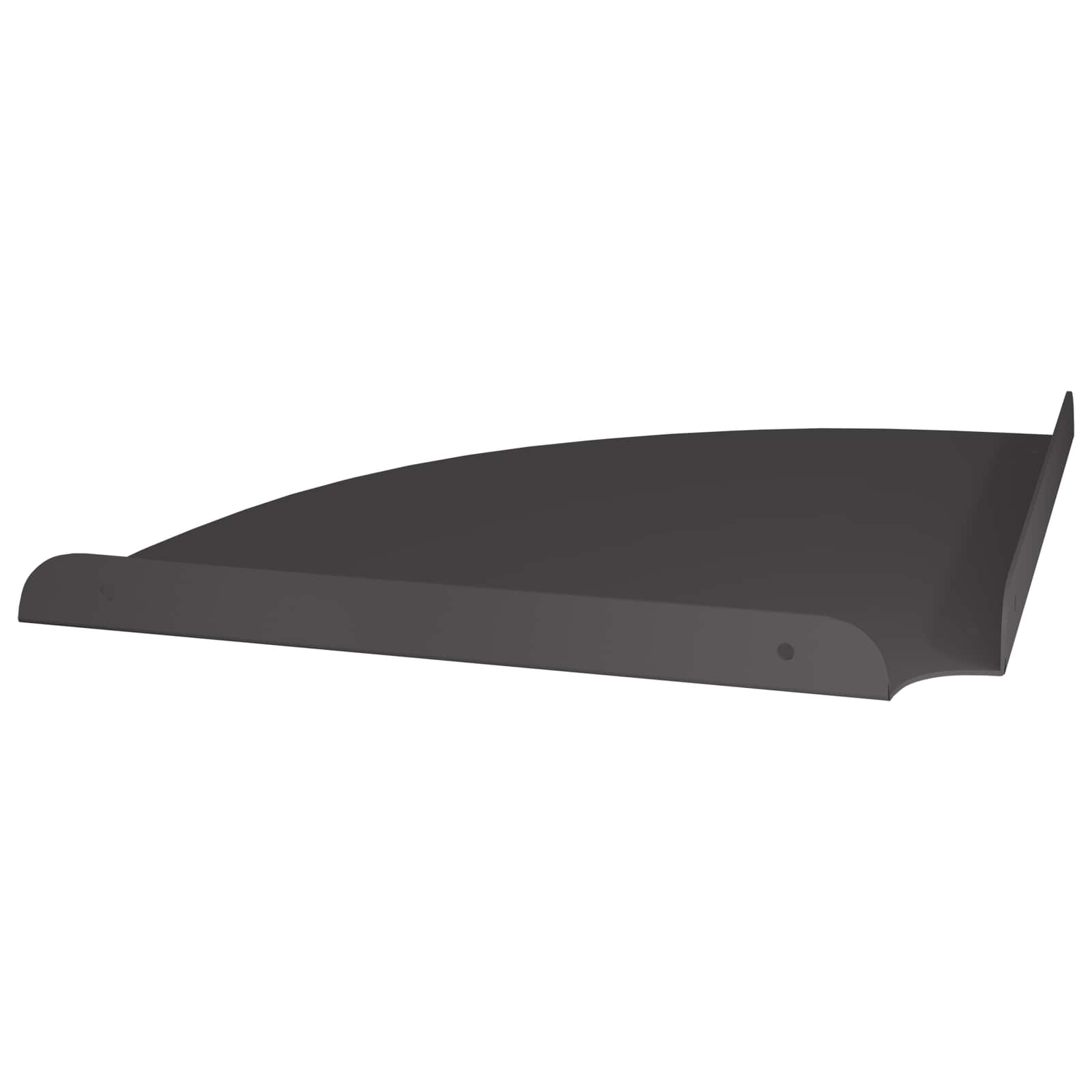 Kutna flota polica s policom 2 pcs Crna 30 x 30 x 2 cm