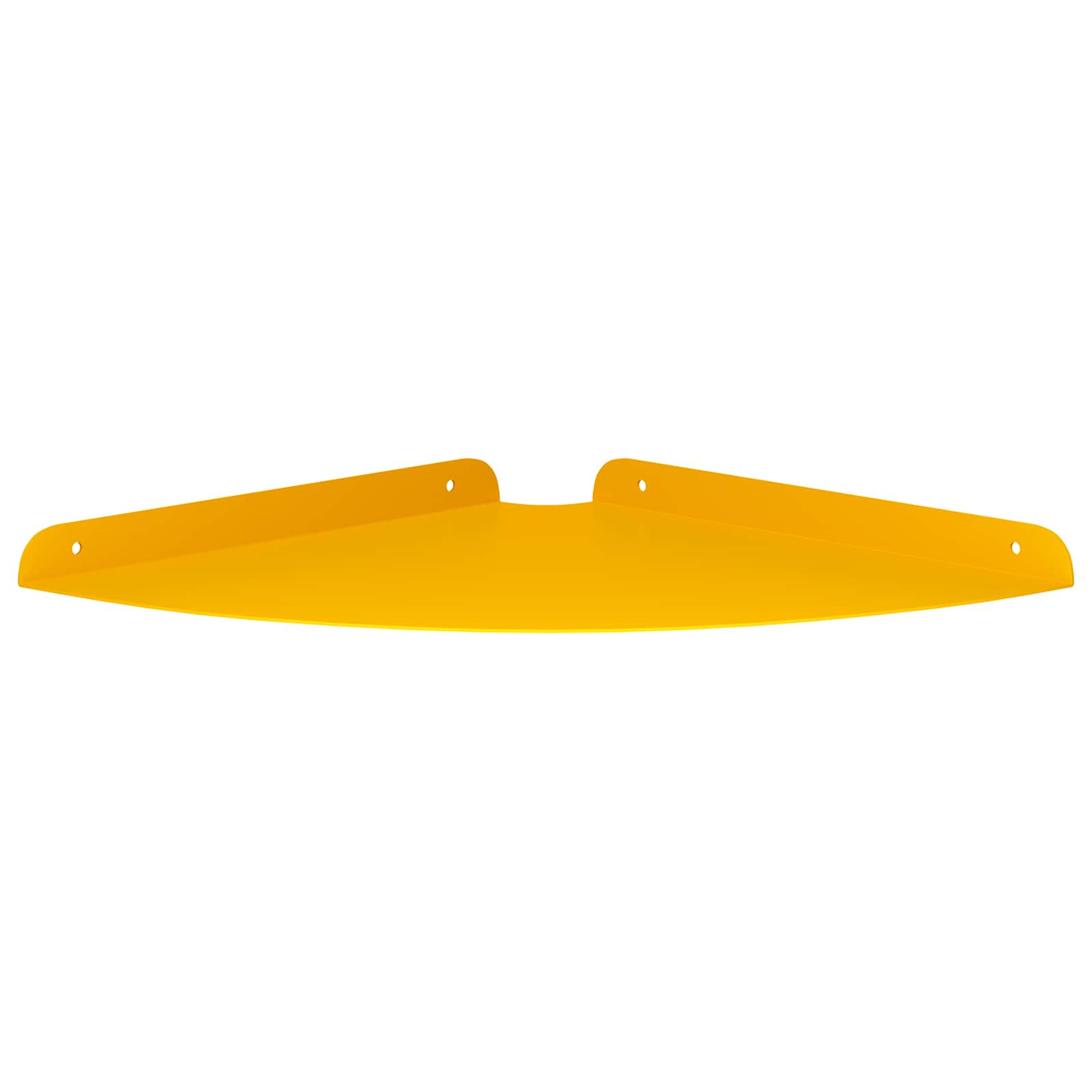 Lebdeća polica s policom s pohranom 2 pcs Žuta 30 x 30 x 2 cm