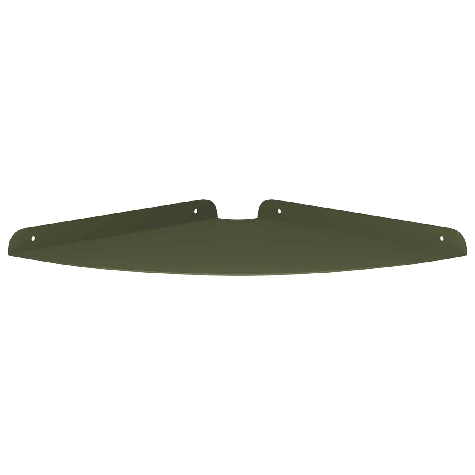 Lebdeća polica s policom 2 pcs Maslinasto zelena 30 x 30 x 2 cm