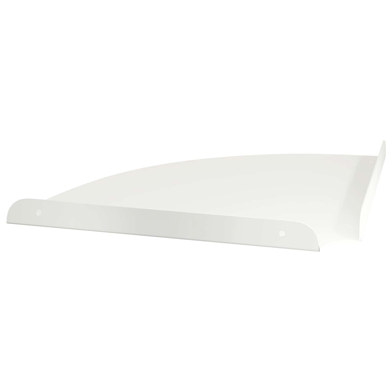 Lebdeća polica s policom s pohranom 2 pcs Bijeli 30 x 30 x 2 cm