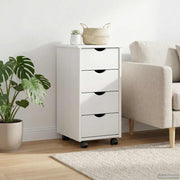 Mobilni ormar Bijelo 34 x 39 x 65,5 cm Čvrsto borovo drvo