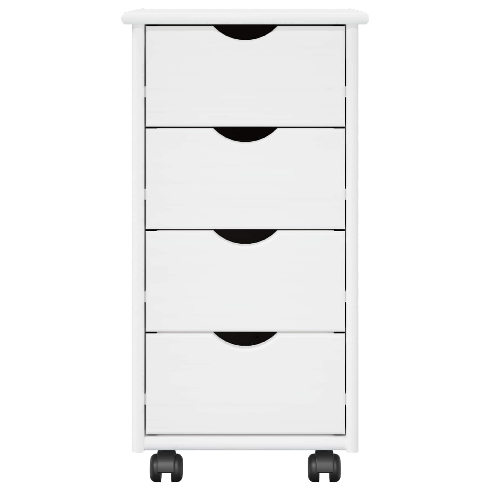 Mobilni ormar Bijelo 34 x 39 x 65,5 cm Čvrsto borovo drvo