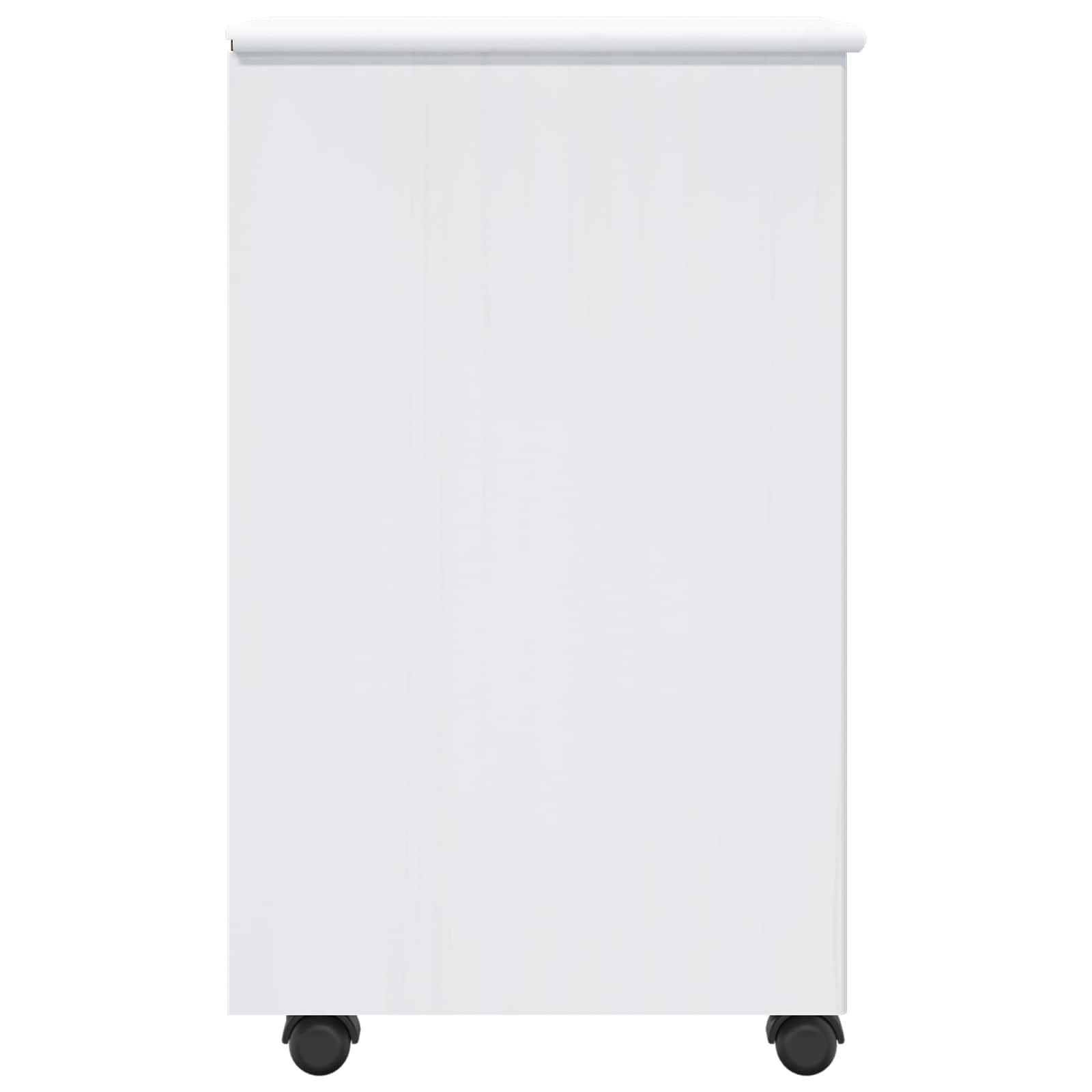 Mobilni ormar Bijelo 34 x 39 x 65,5 cm Čvrsto borovo drvo