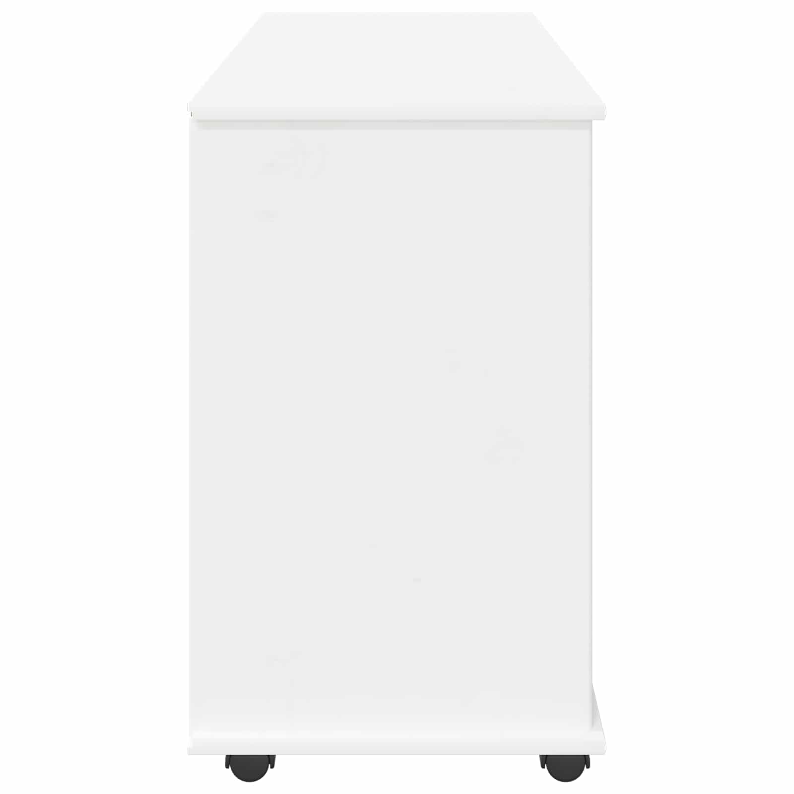 Mobilni ormar Bijelo 100 x 39 x 65,5 cm Čvrsto borovo drvo