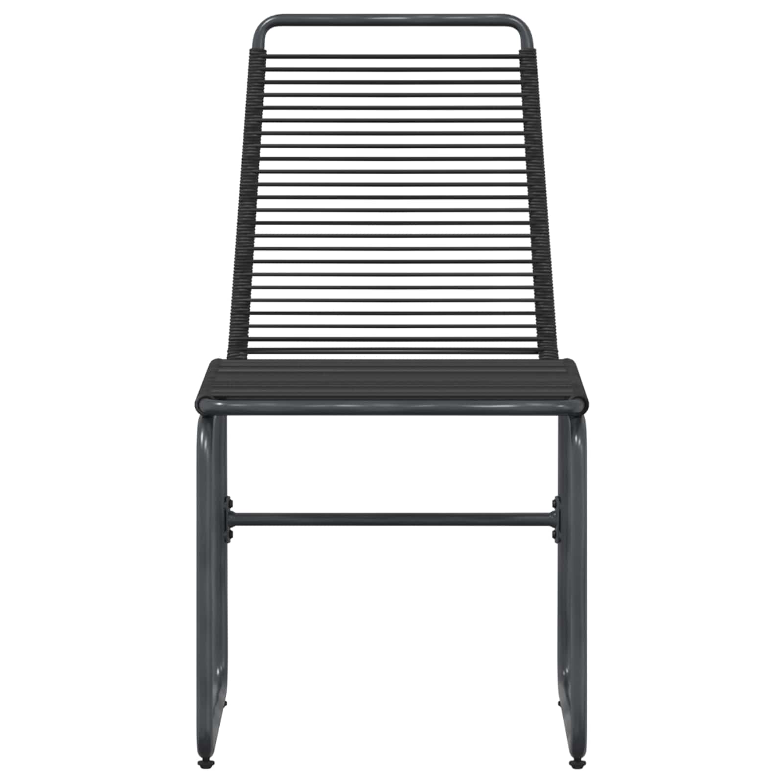 Vrtne stolice 2 pcs Crna 48 x 55 x 89,5 cm Ratan