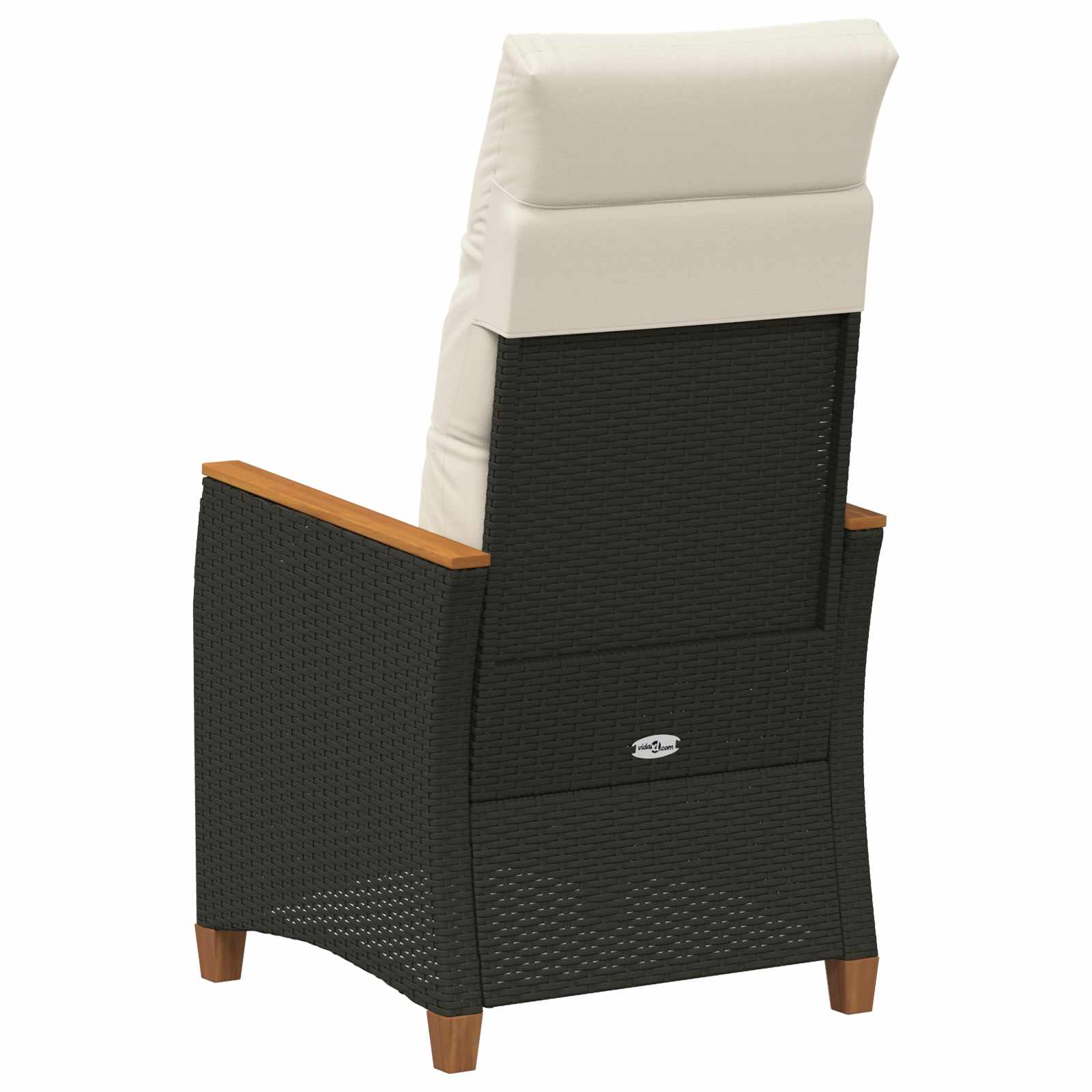 Ležaljka u vrtu Crna i Krema 64 x 57,5 x 112 cm poliratan