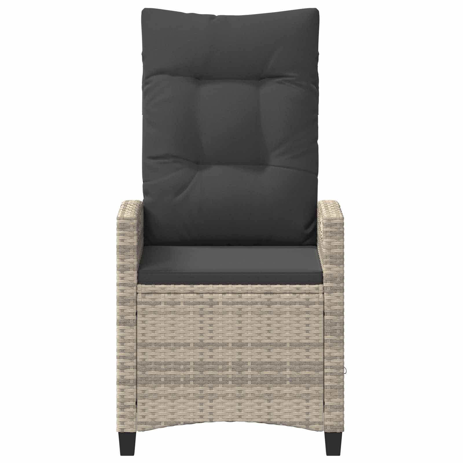 Vrtna stolica 2 pcs Svijetlo siva i tamno siva 56 x 60 x 112 cm