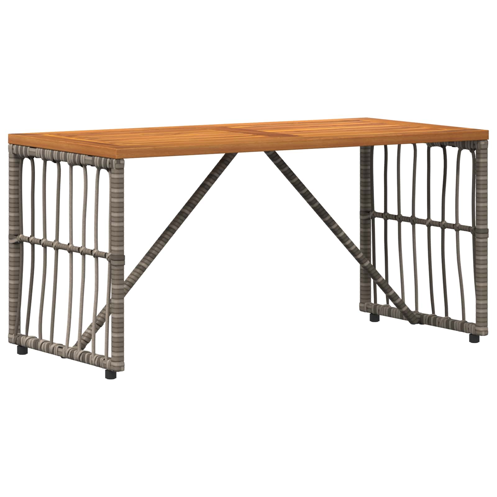 Set vanjskog namještaja 4 pcs Crna i tamno siva