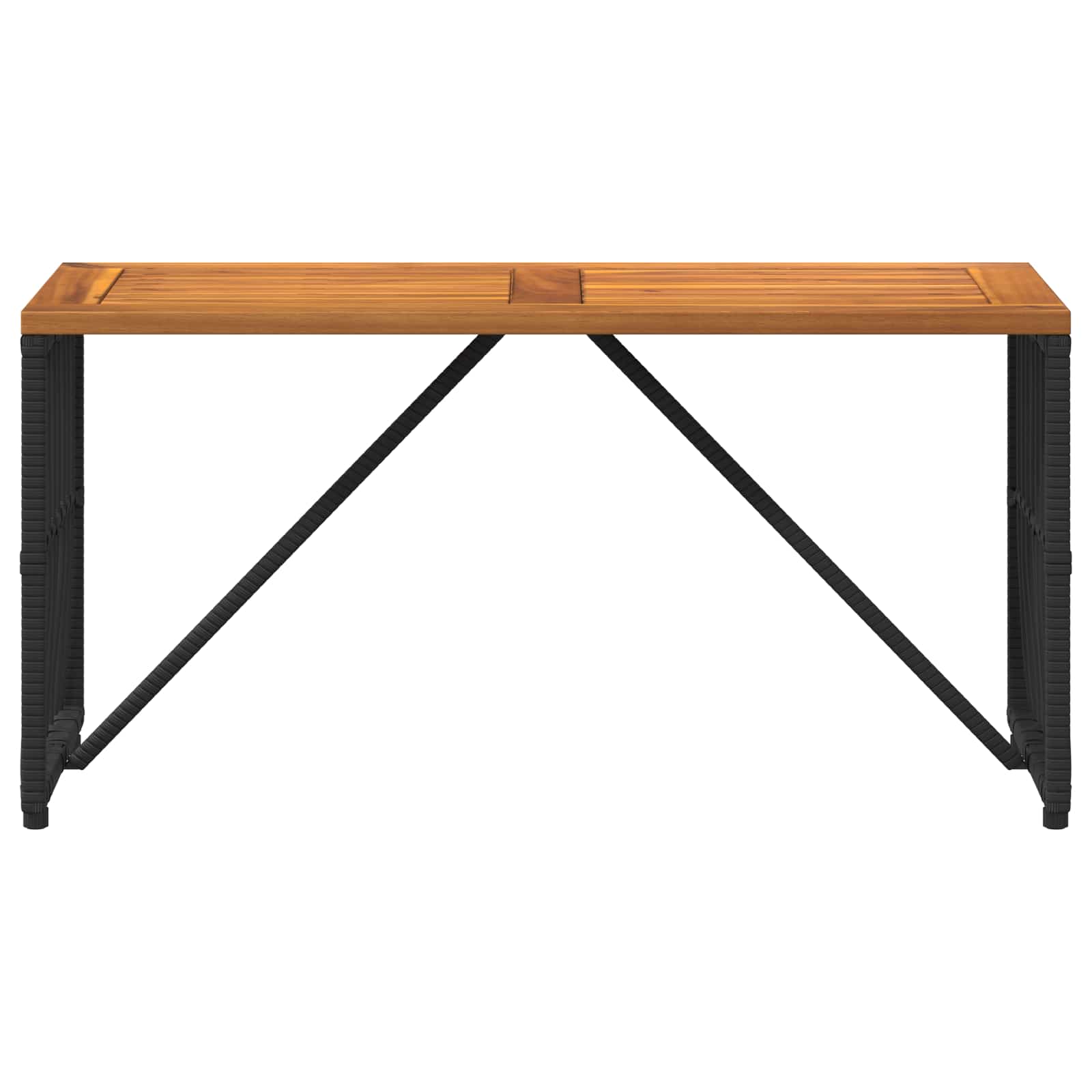 Vanjski stol Crna 80 x 40 x 40 cm Čelik i Poli Ratan