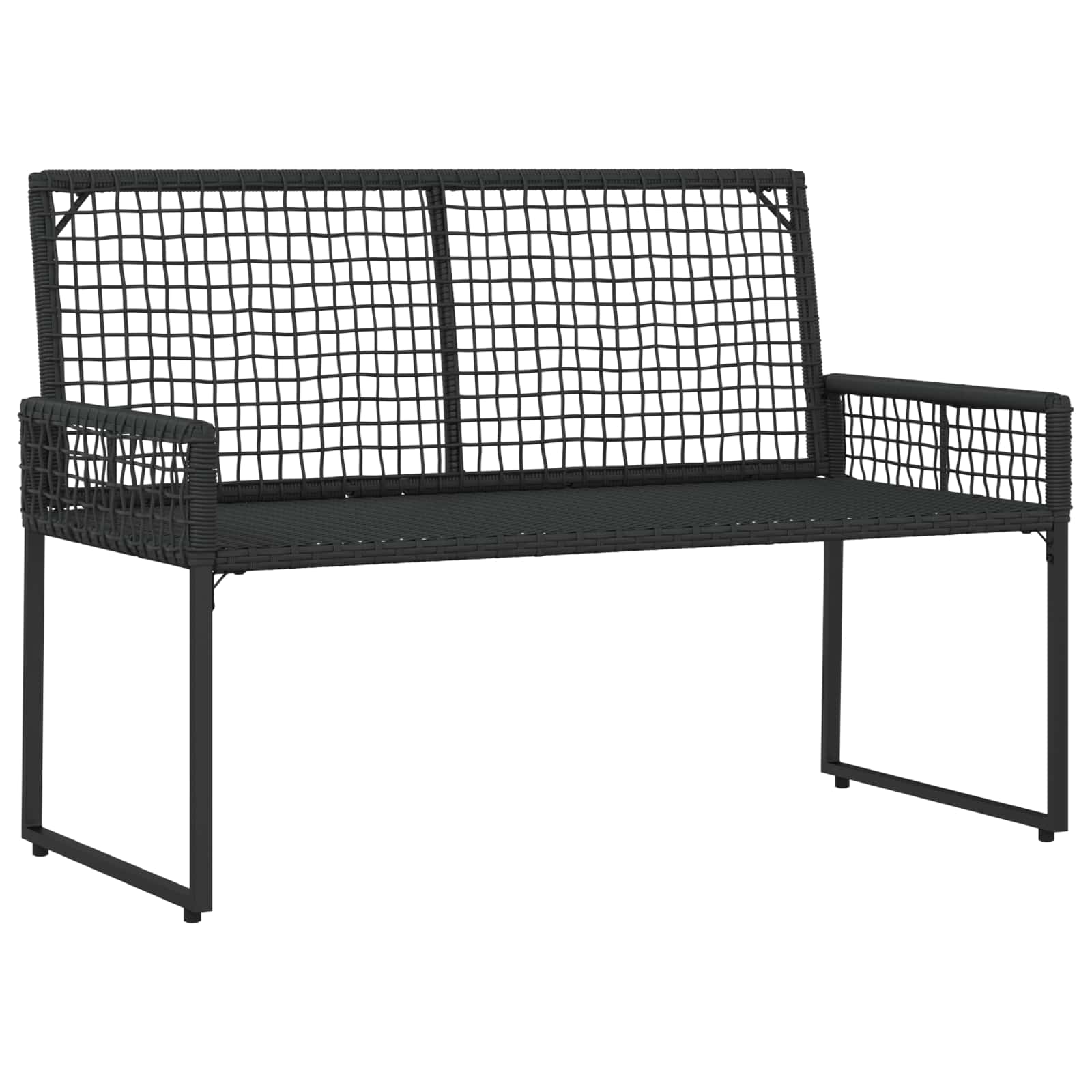 Set vanjskog namještaja s jastukom 4 pcs Crna i Tirkizna