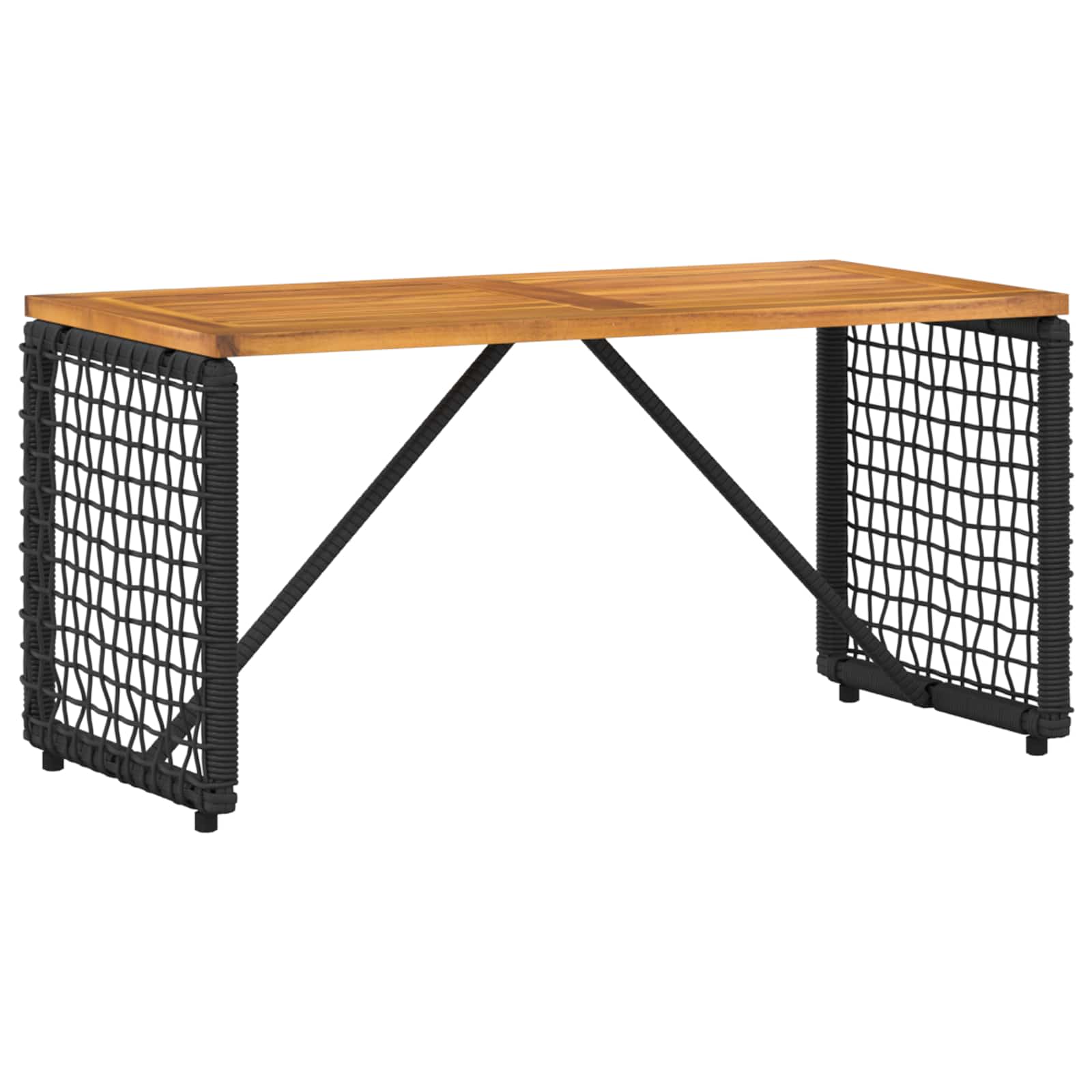 Set vanjskog namještaja s jastukom 4 pcs Crna i Tirkizna