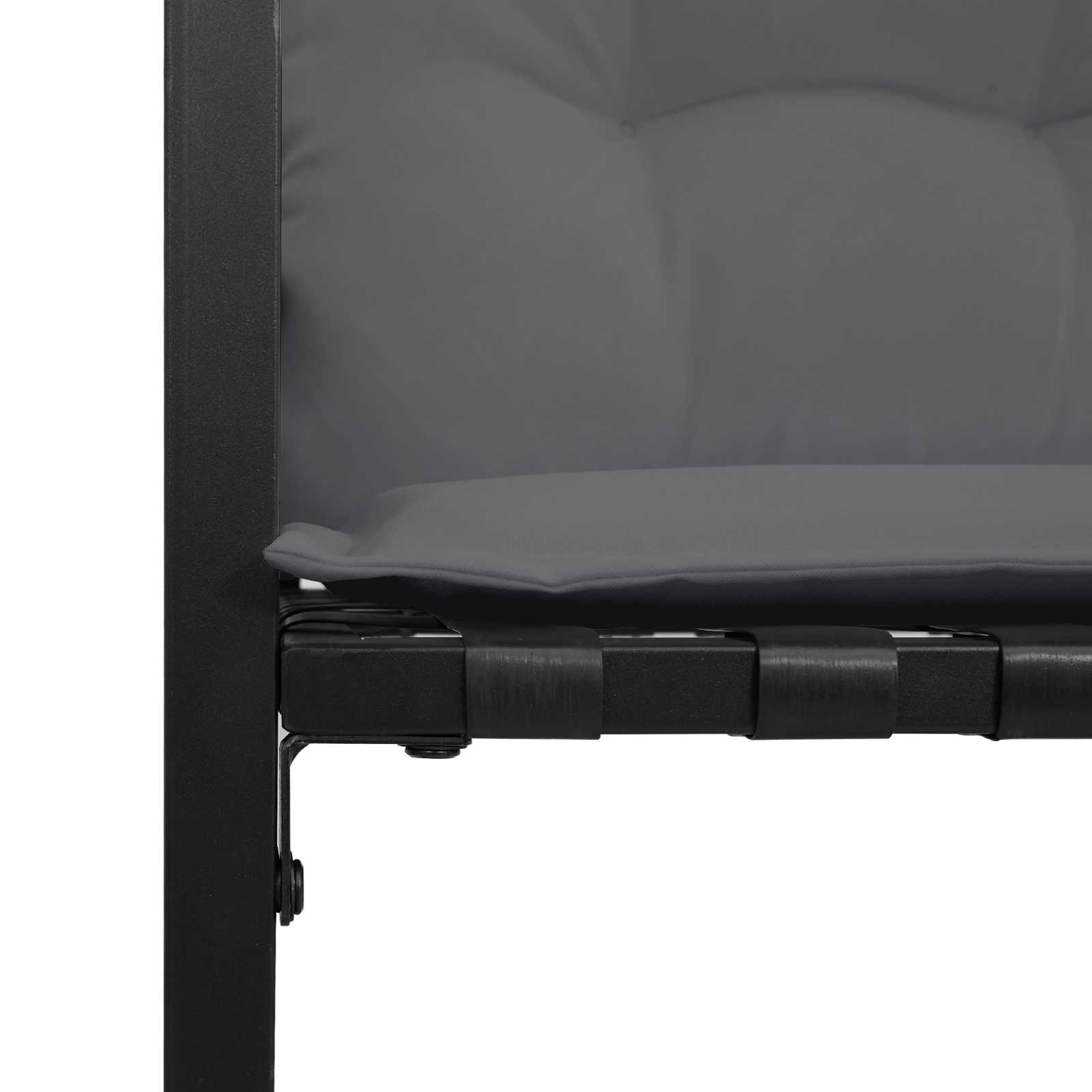 Drvena klupska klupa s jastukom Svijetlo siva 114 x 55 x 77 cm