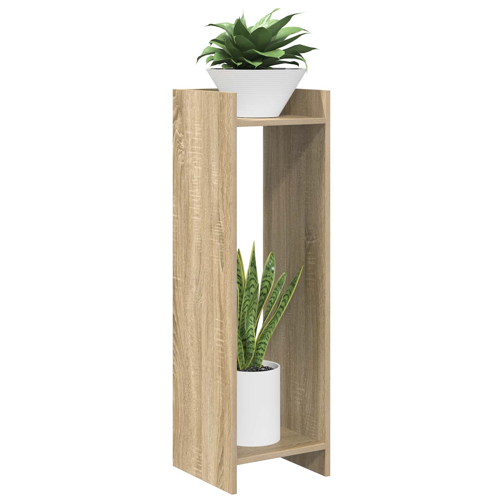Stalak za biljke s policom 2 pcs Sonoma hrast 30 x 30 x 100 cm