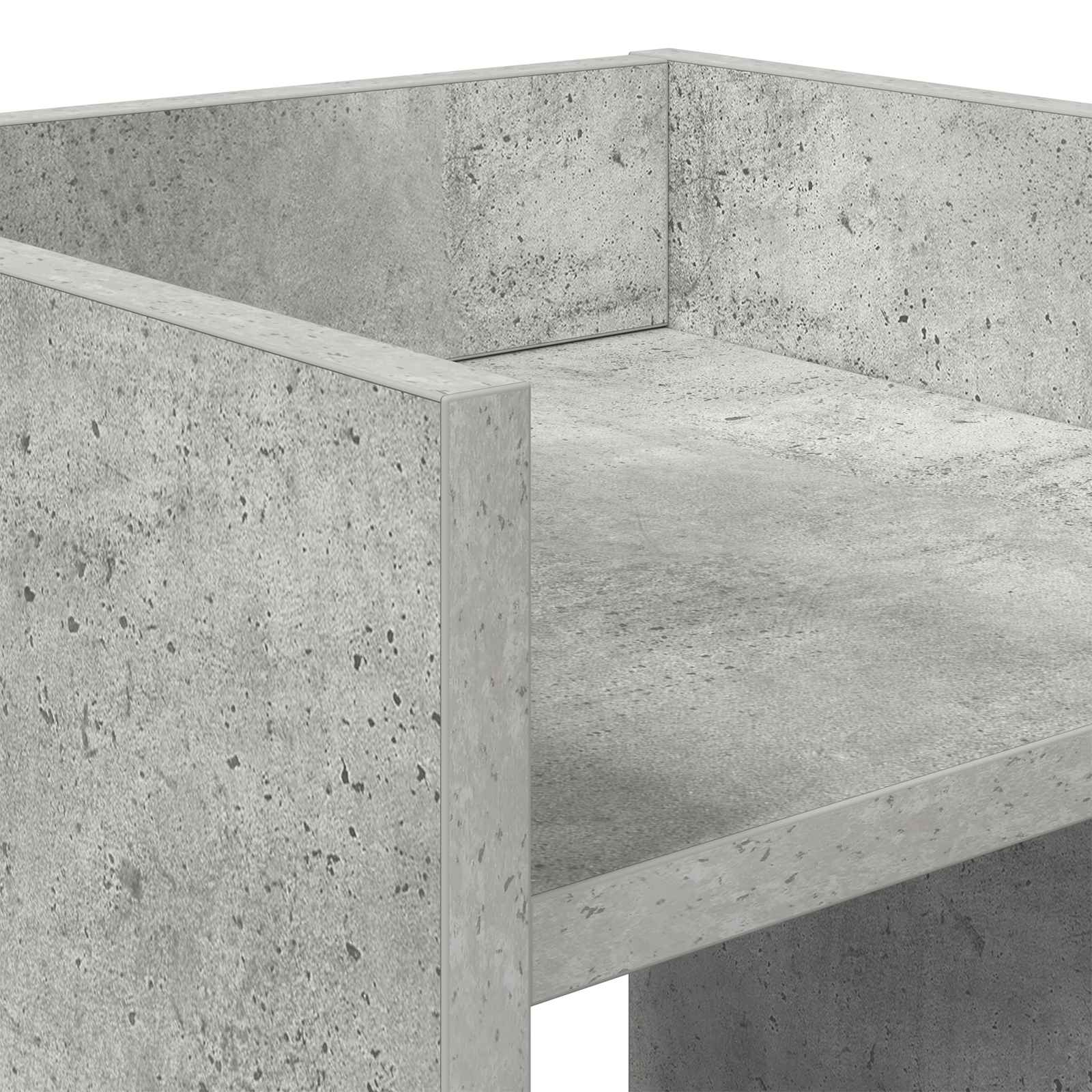 Stalak za biljke s policom Betonsko Siva 30 x 30 x 100 cm