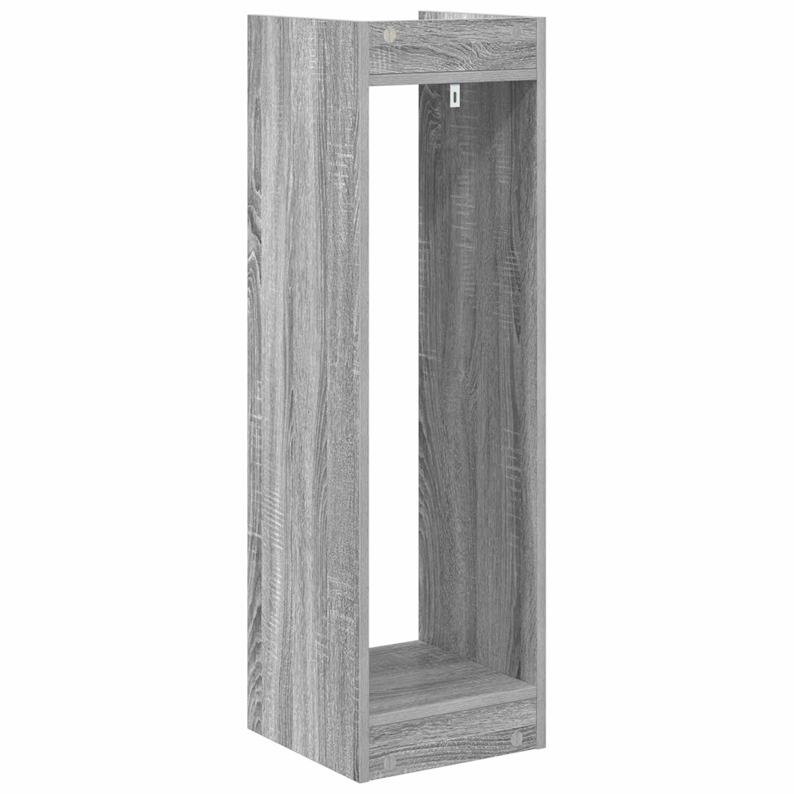 Stalak za biljke s policom 2 pcs Sivi Sonoma 30 x 30 x 100 cm