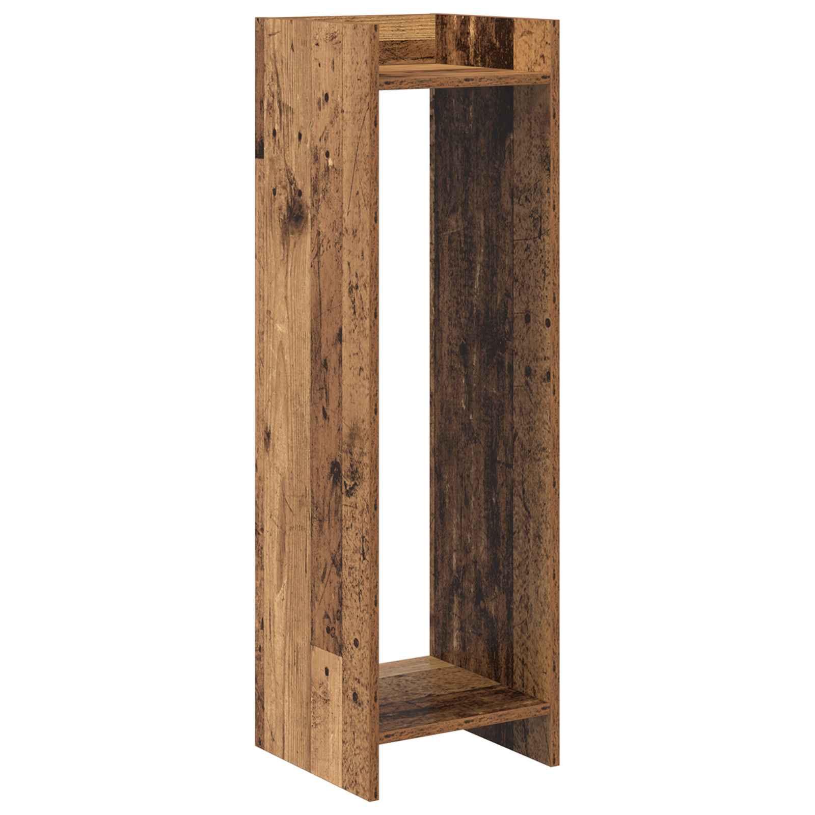 Stalak za biljke s policom Staro drvo 30 x 30 x 100 cm