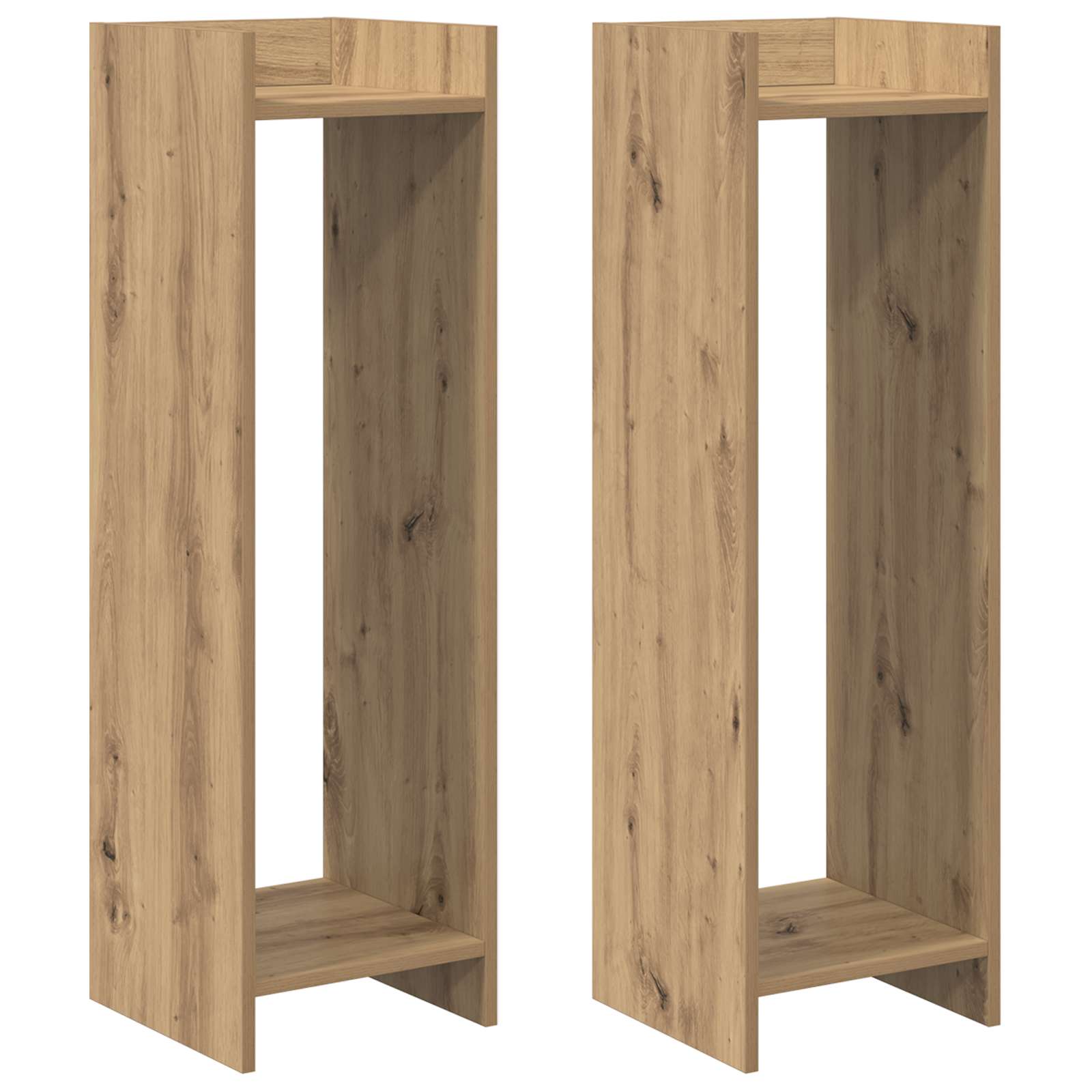 Stalak za biljke 2 pcs Zanatski Hrast 30 x 30 x 100 cm