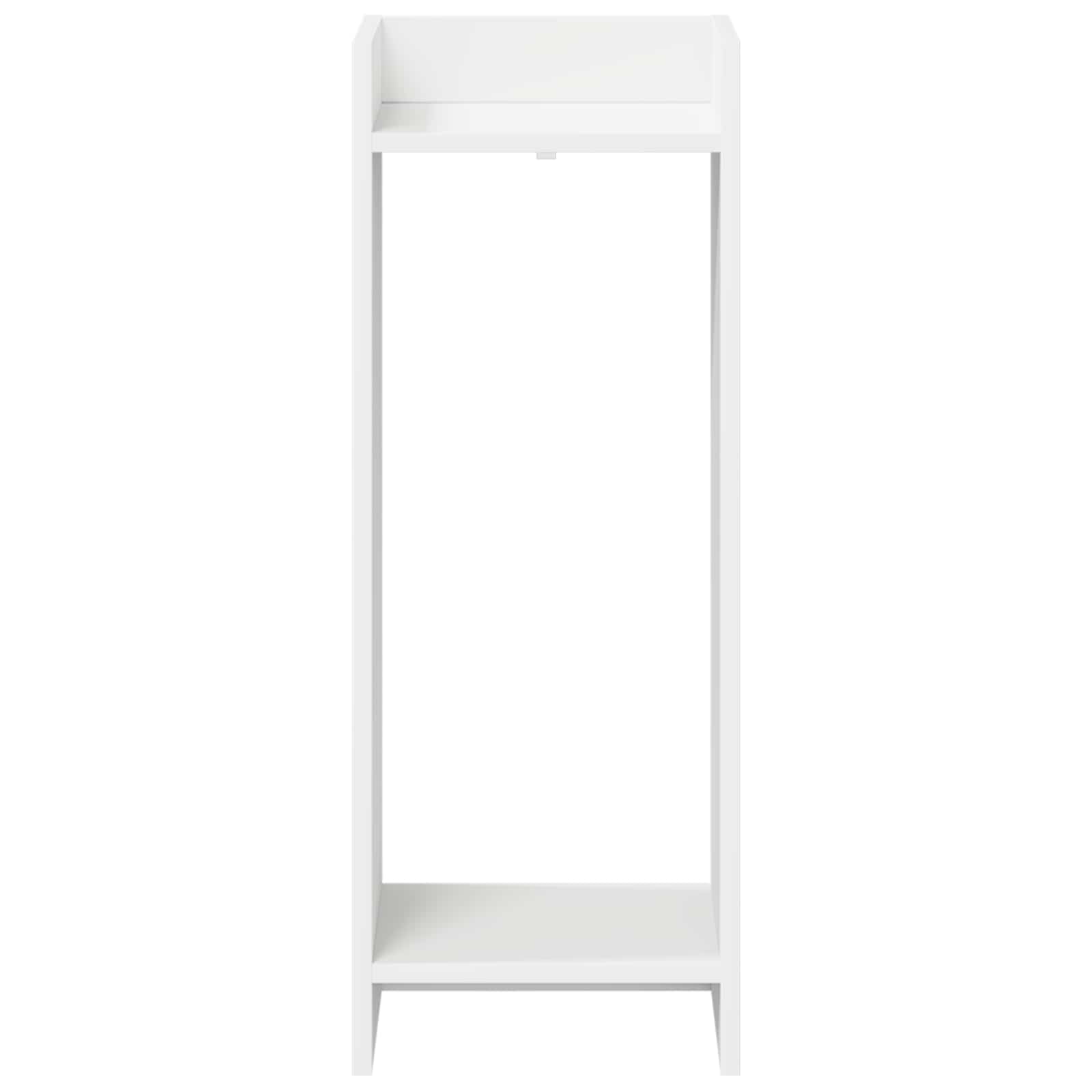 Stalak za biljke s policom 2 pcs Bijeli 30 x 30 x 80 cm