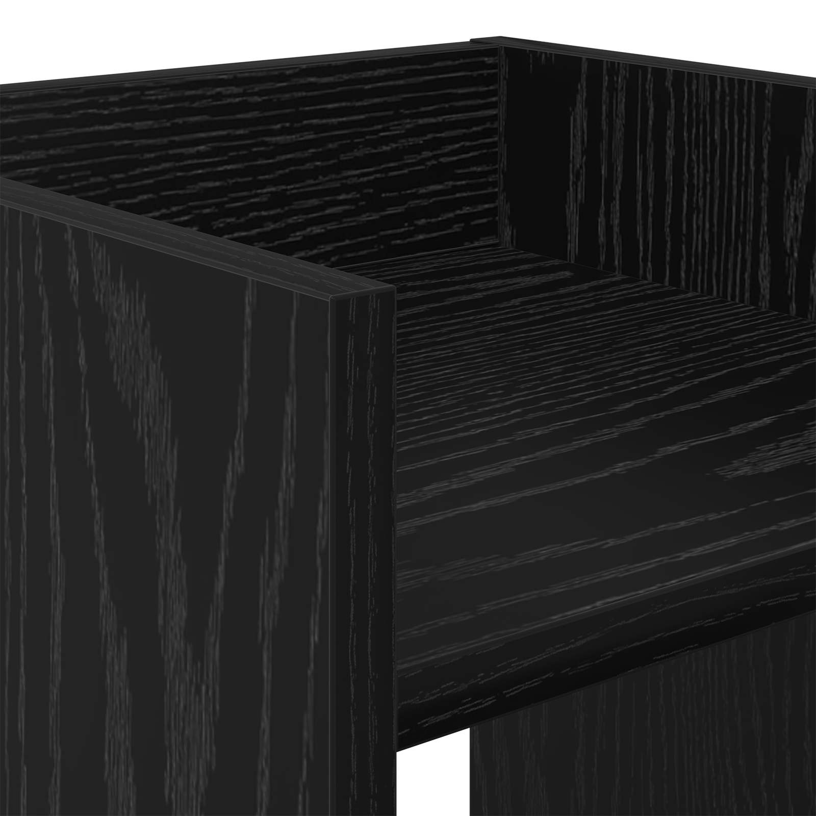 Stalak za biljke s policom 2 pcs Crni Hrast 30 x 30 x 80 cm