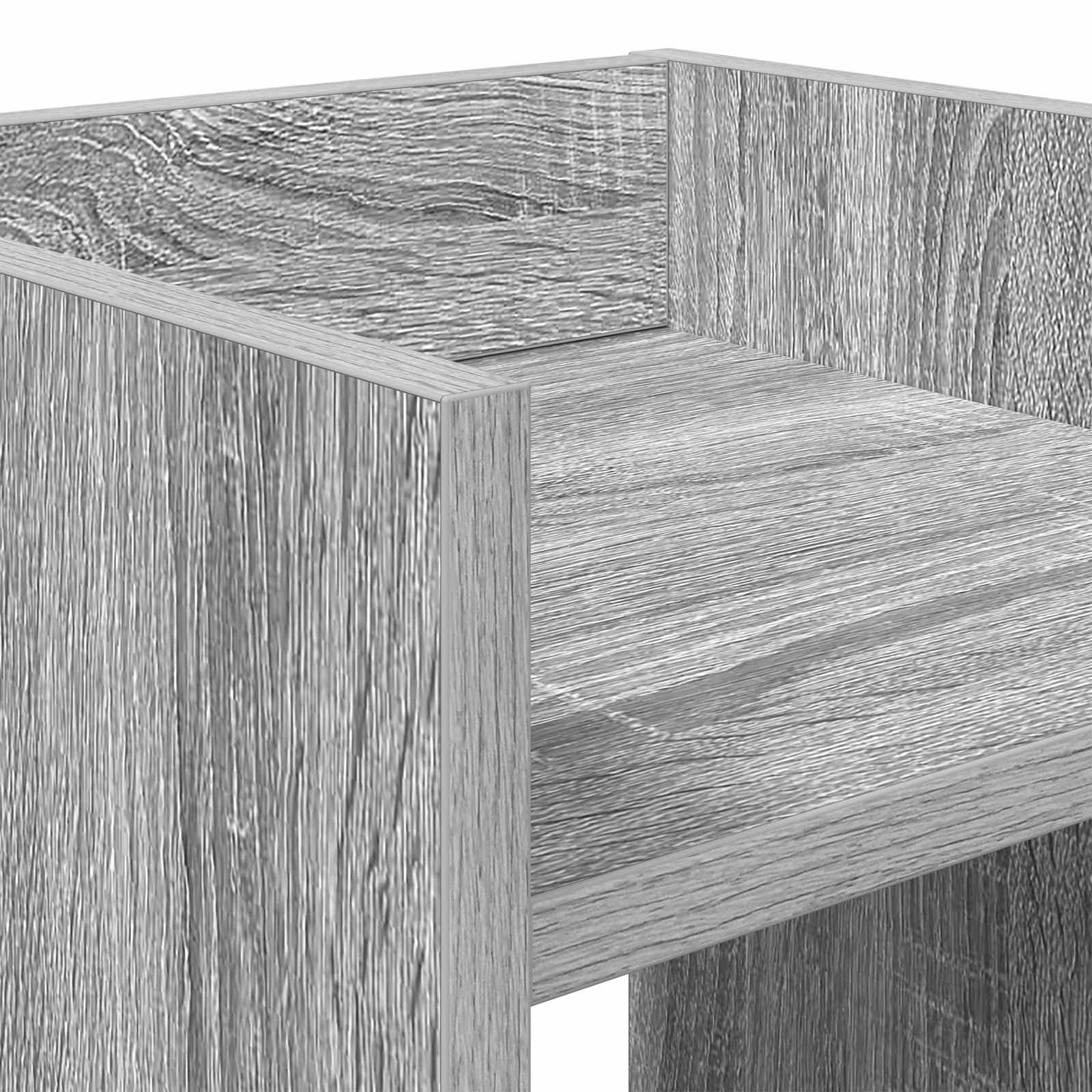 Stalak za biljke s policom 2 pcs Sivi Sonoma 30 x 30 x 80 cm