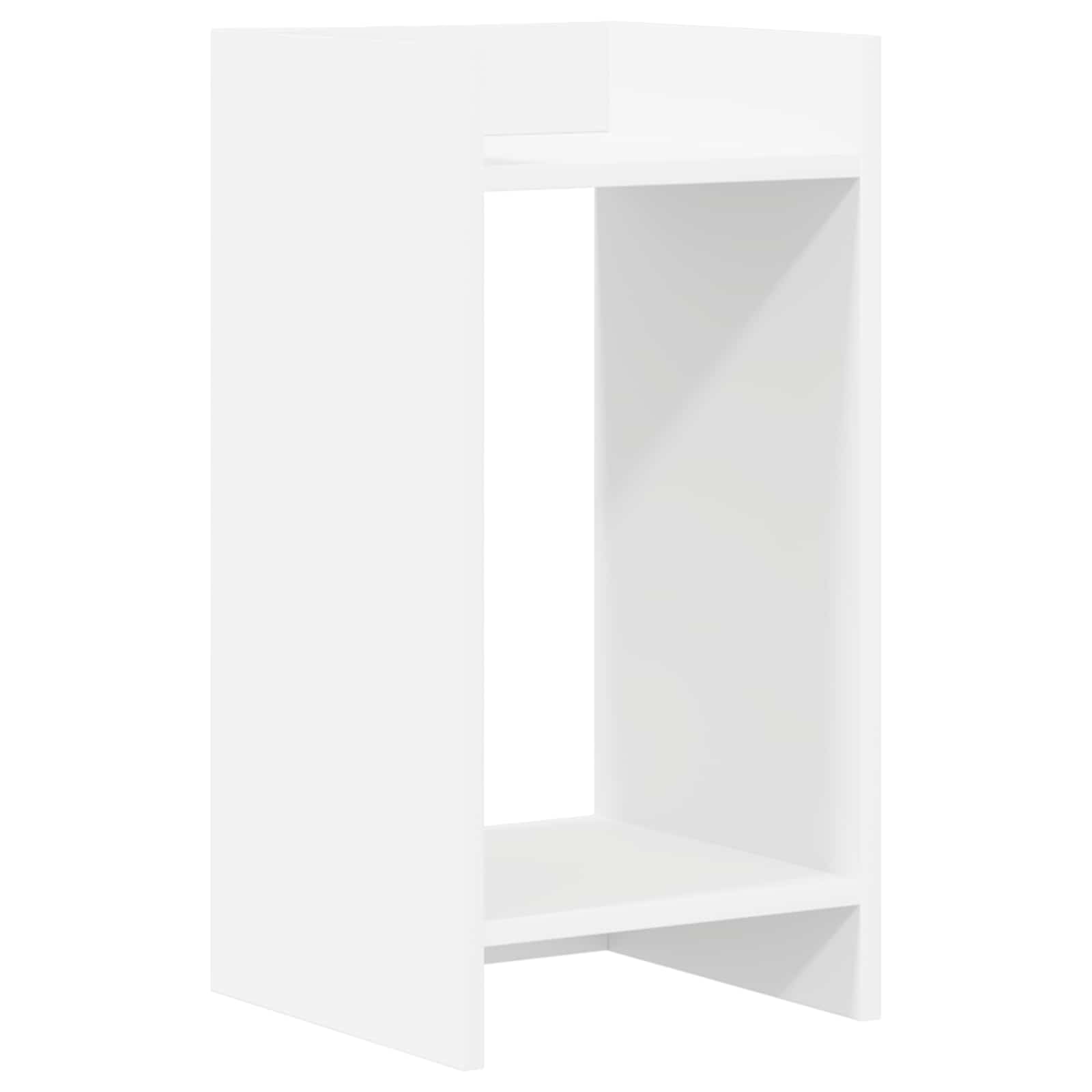Stalak za biljke s policom 2 pcs Bijeli 30 x 30 x 60 cm
