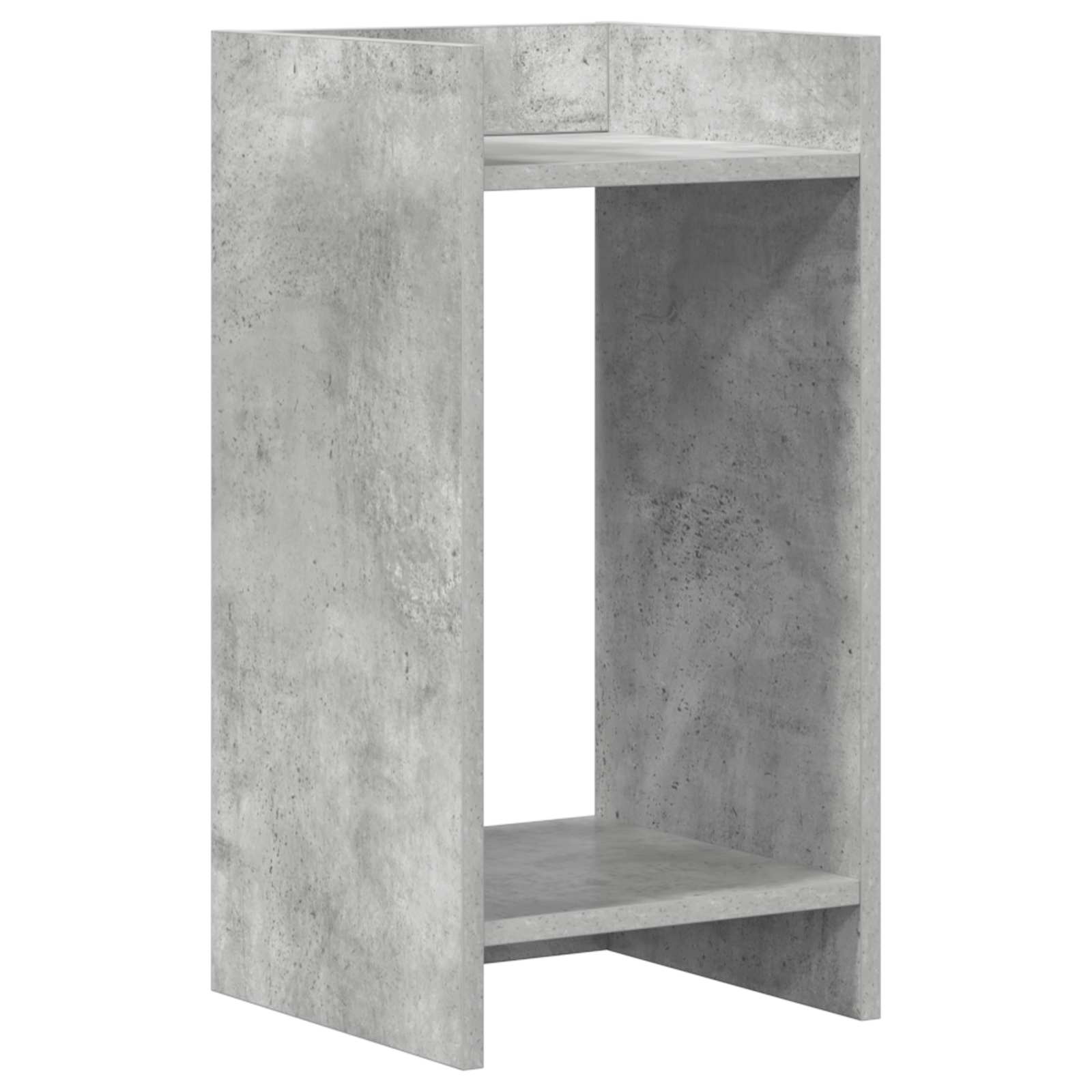 Stalak za biljke s policom 2 pcs Betonsko Siva 30 x 30 x 60 cm