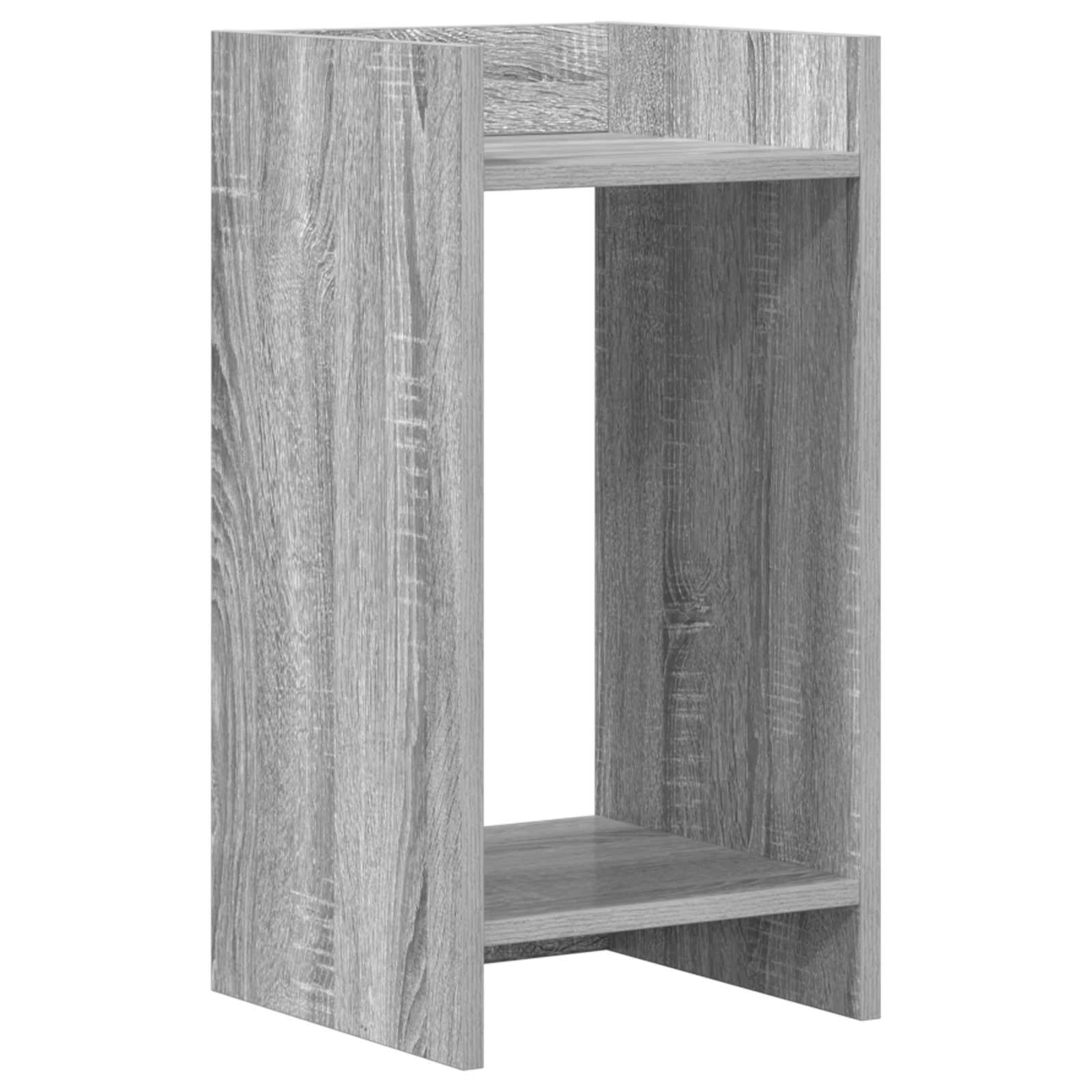 Stalak za biljke s policom 2 pcs Sivi Sonoma 30 x 30 x 60 cm