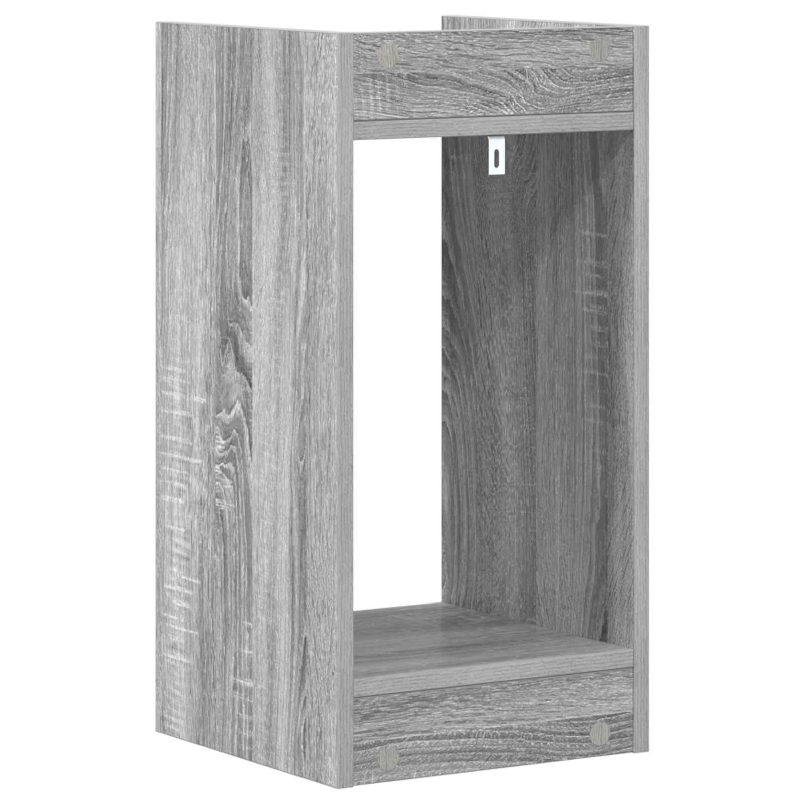 Stalak za biljke s policom 2 pcs Sivi Sonoma 30 x 30 x 60 cm