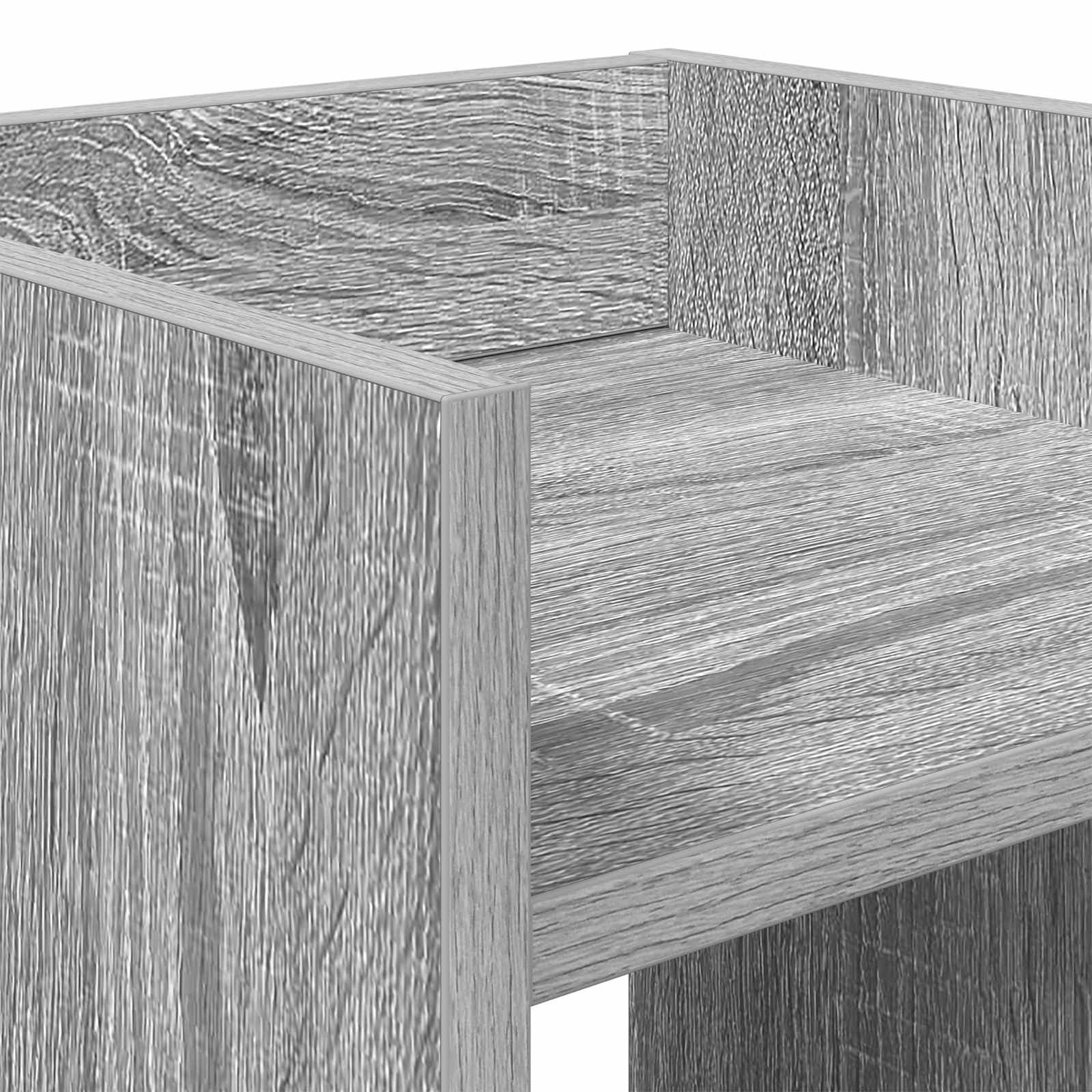 Stalak za biljke s policom 2 pcs Sivi Sonoma 30 x 30 x 40 cm