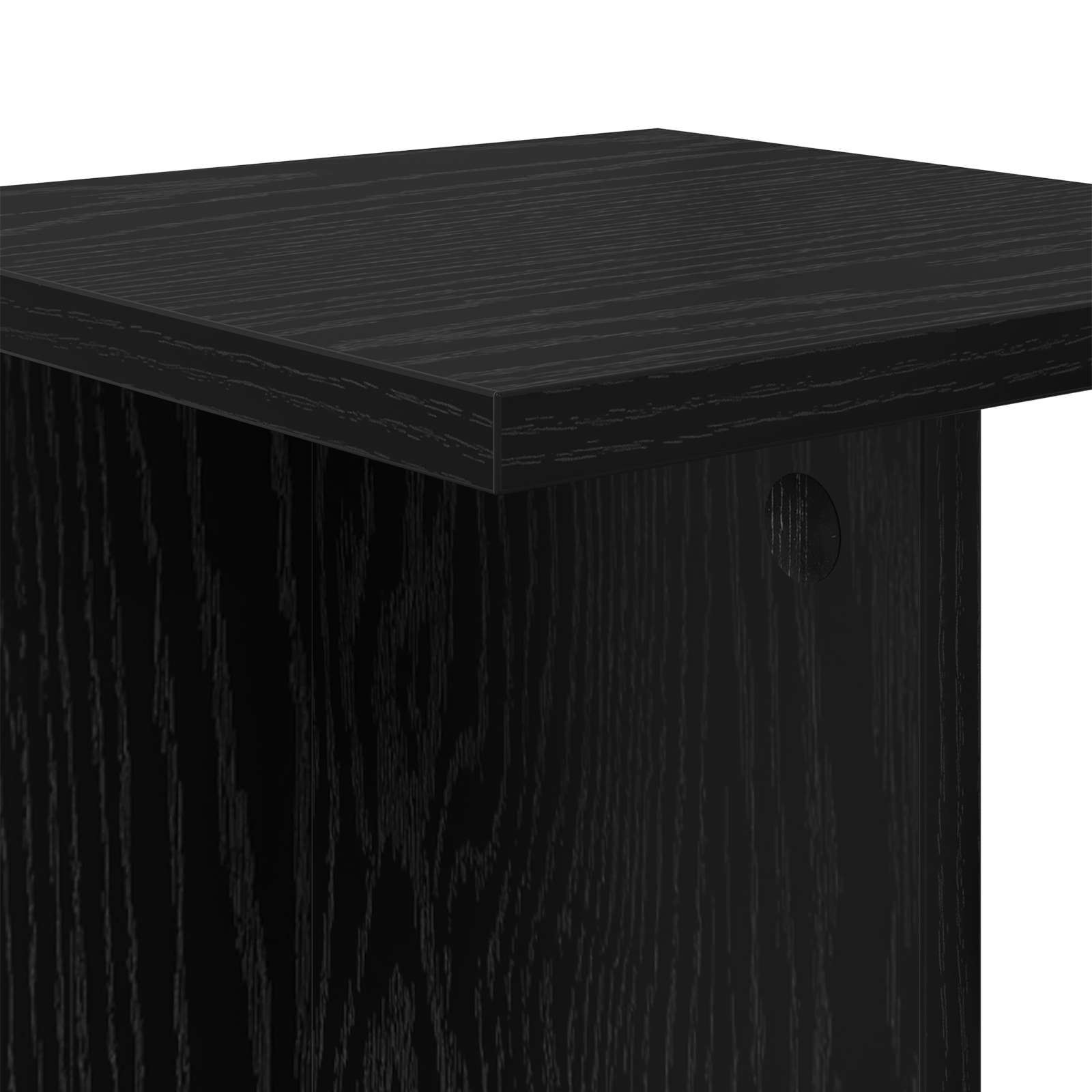 Stalak za biljke 2 pcs Crni Hrast 25 x 25,5 x 100,5 cm