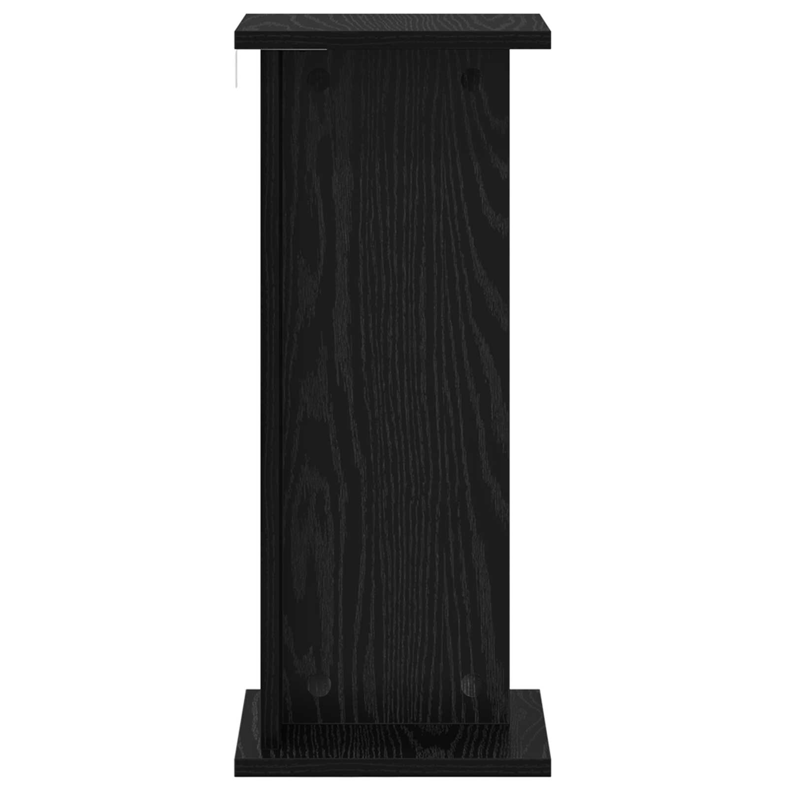 Stalak za biljke 2 pcs Crni Hrast 25 x 25,5 x 60,5 cm