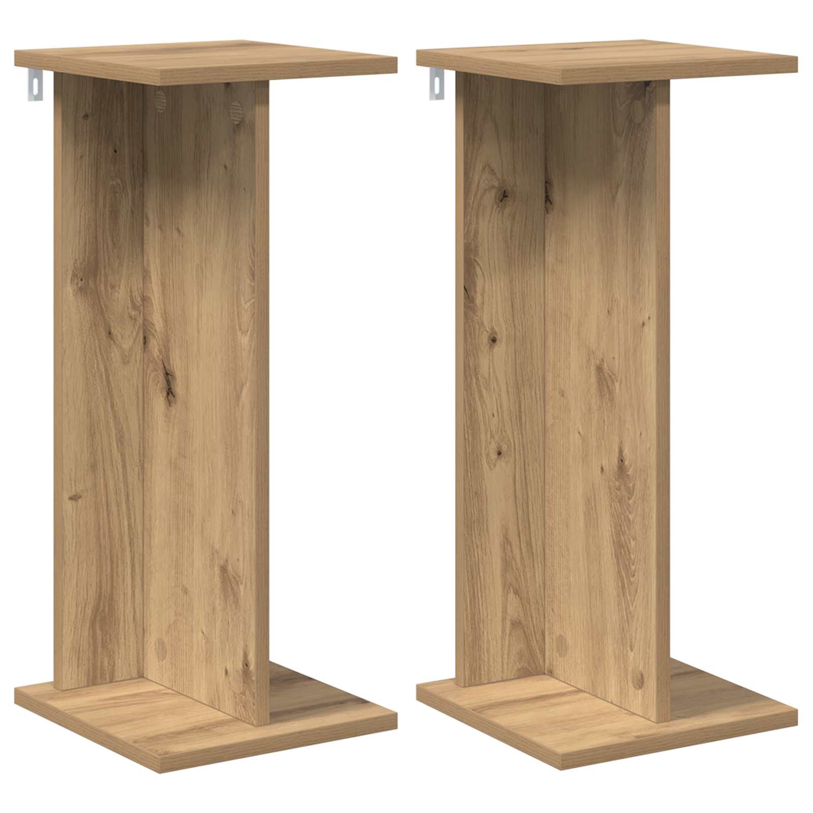 Stalak za biljke 2 pcs Zanatski Hrast 25 x 25,5 x 60,5 cm