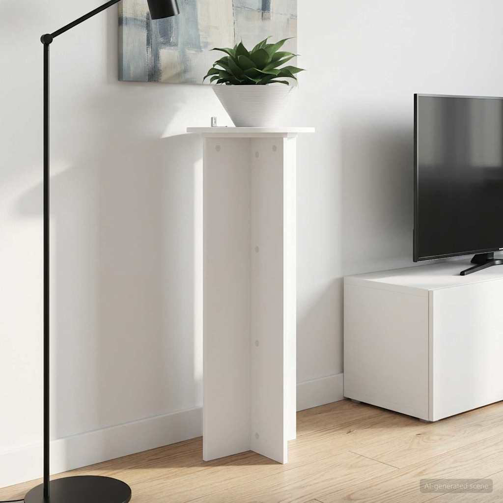 Stalak za biljke 2 pcs Bijela Ø40 x 100 cm Konstruirano drvo