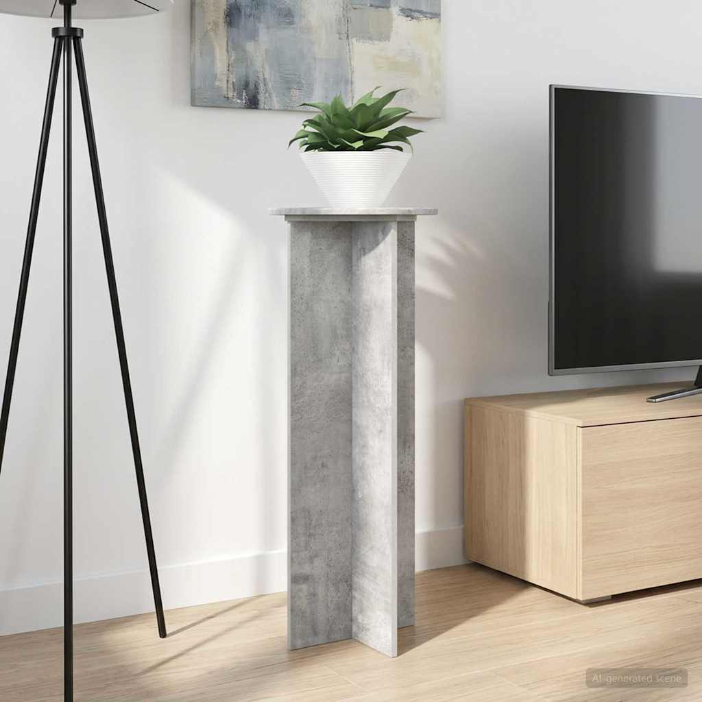 Stalak za biljke 2 pcs Betonska siva Ø40 x 100 cm