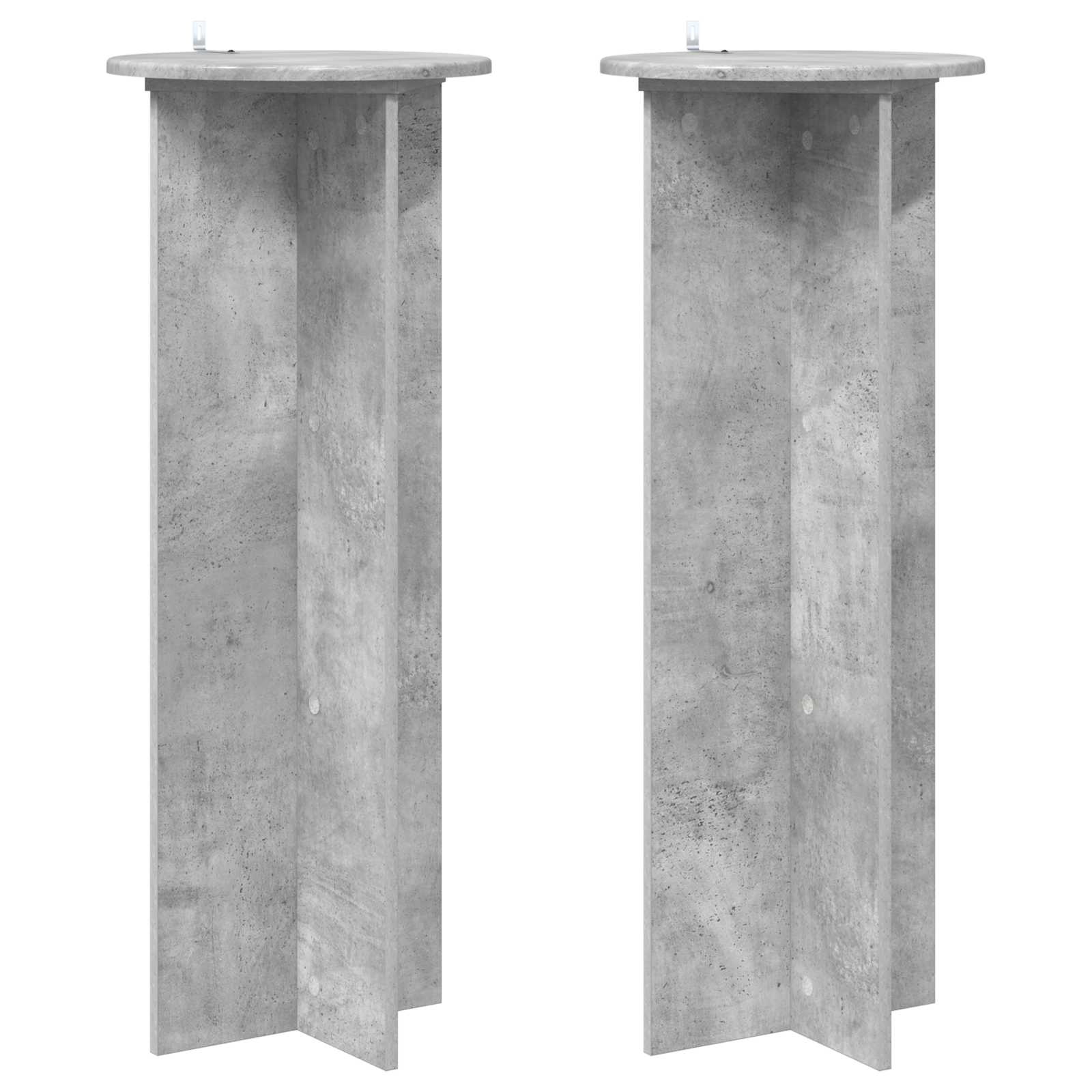 Stalak za biljke 2 pcs Betonska siva Ø40 x 100 cm