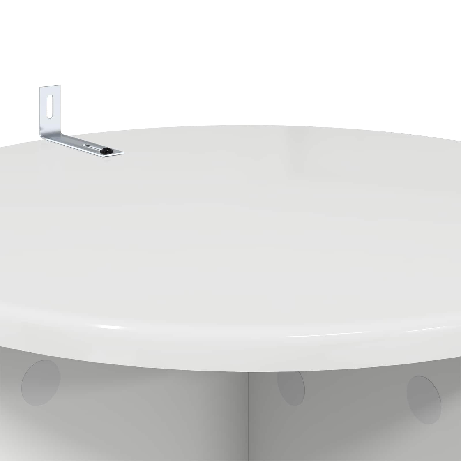 Stalak za biljke 2 pcs Bijela visokog sjaja Ø40 x 100 cm
