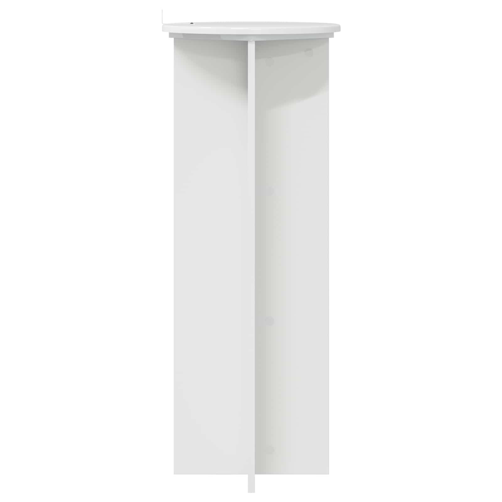 Stalak za biljke 2 pcs Bijela visokog sjaja Ø40 x 100 cm