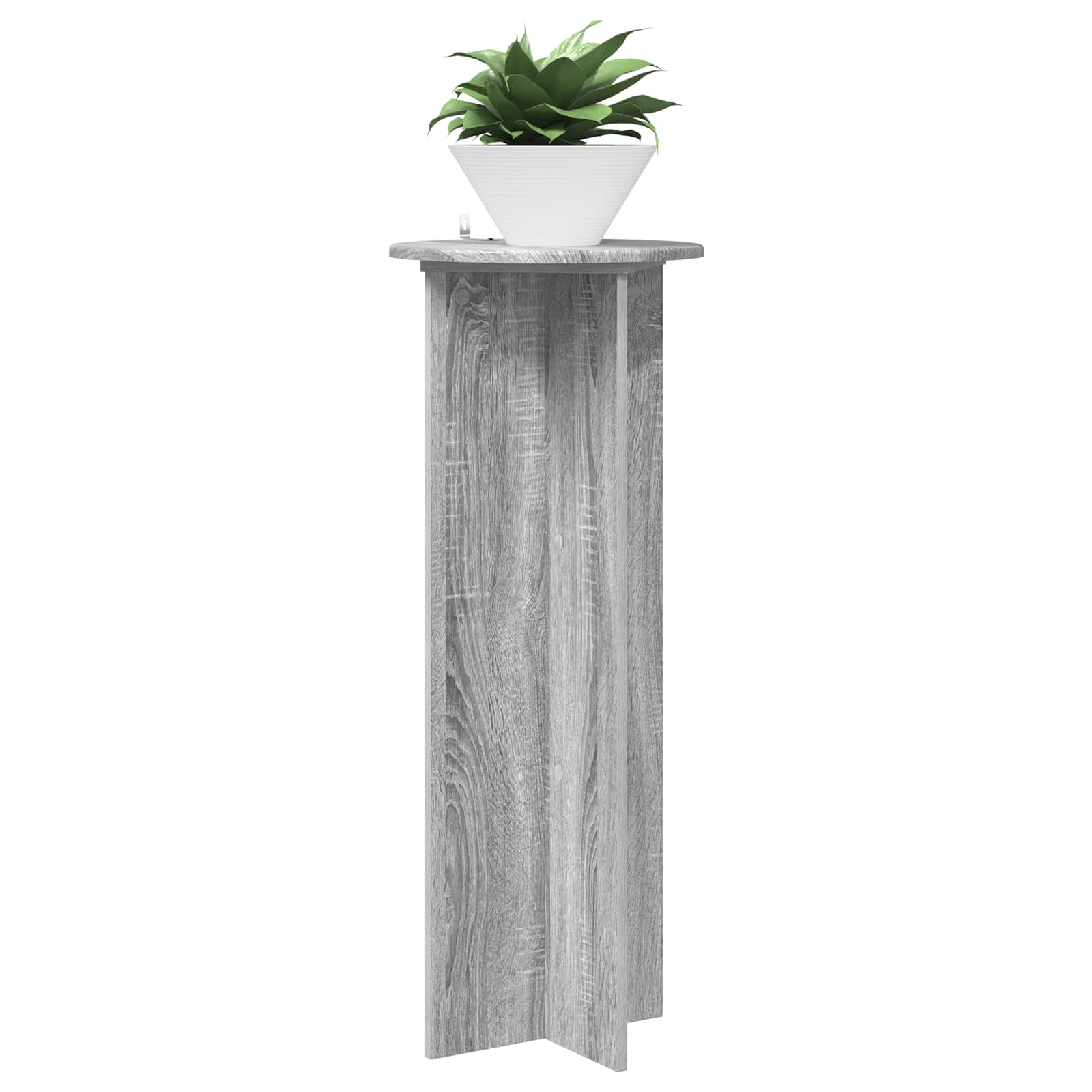 Stalak za biljke 2 pcs Siva sonoma Ø40 x 100 cm