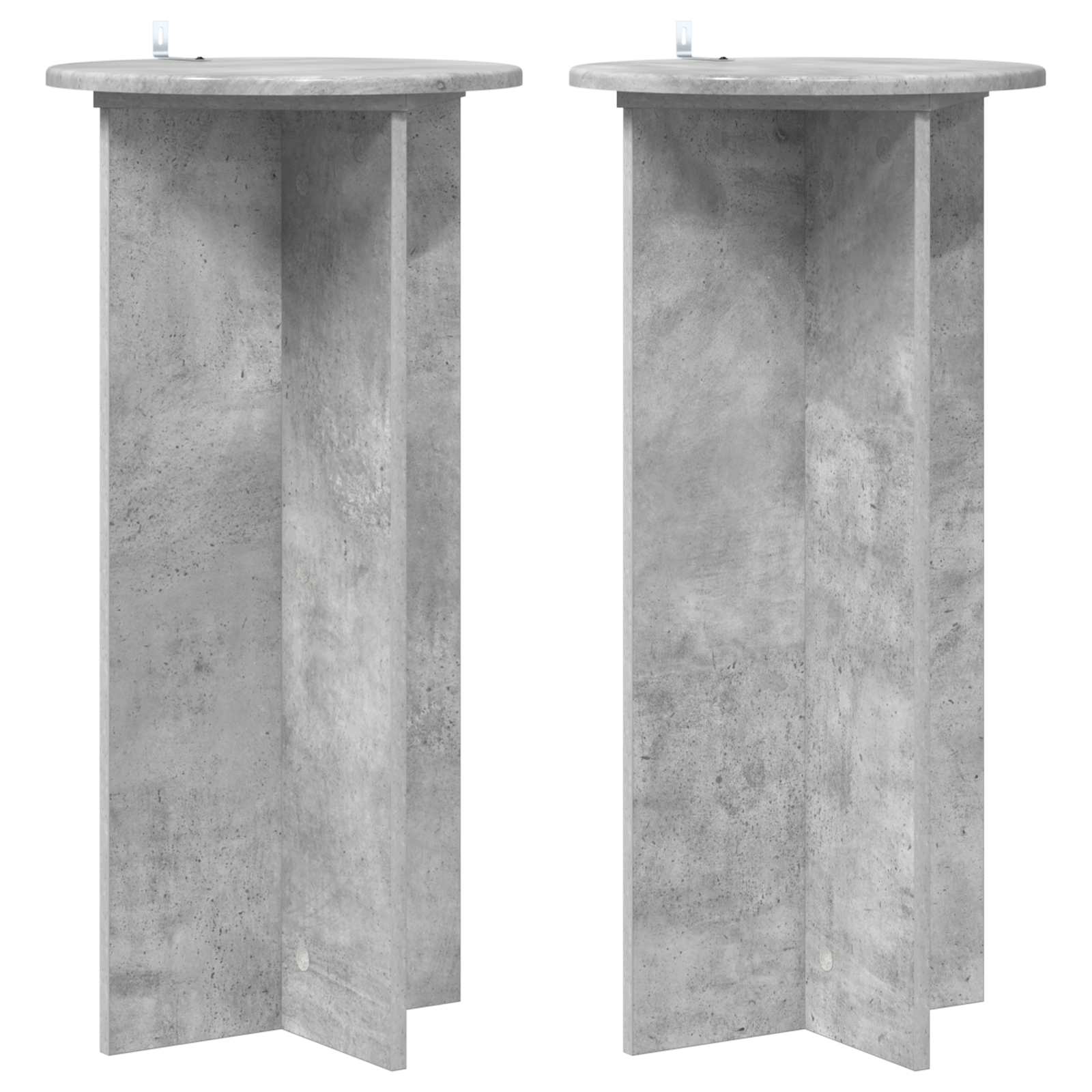 Stalak za biljke 2 pcs Betonska siva 40 x 40 x 80 cm