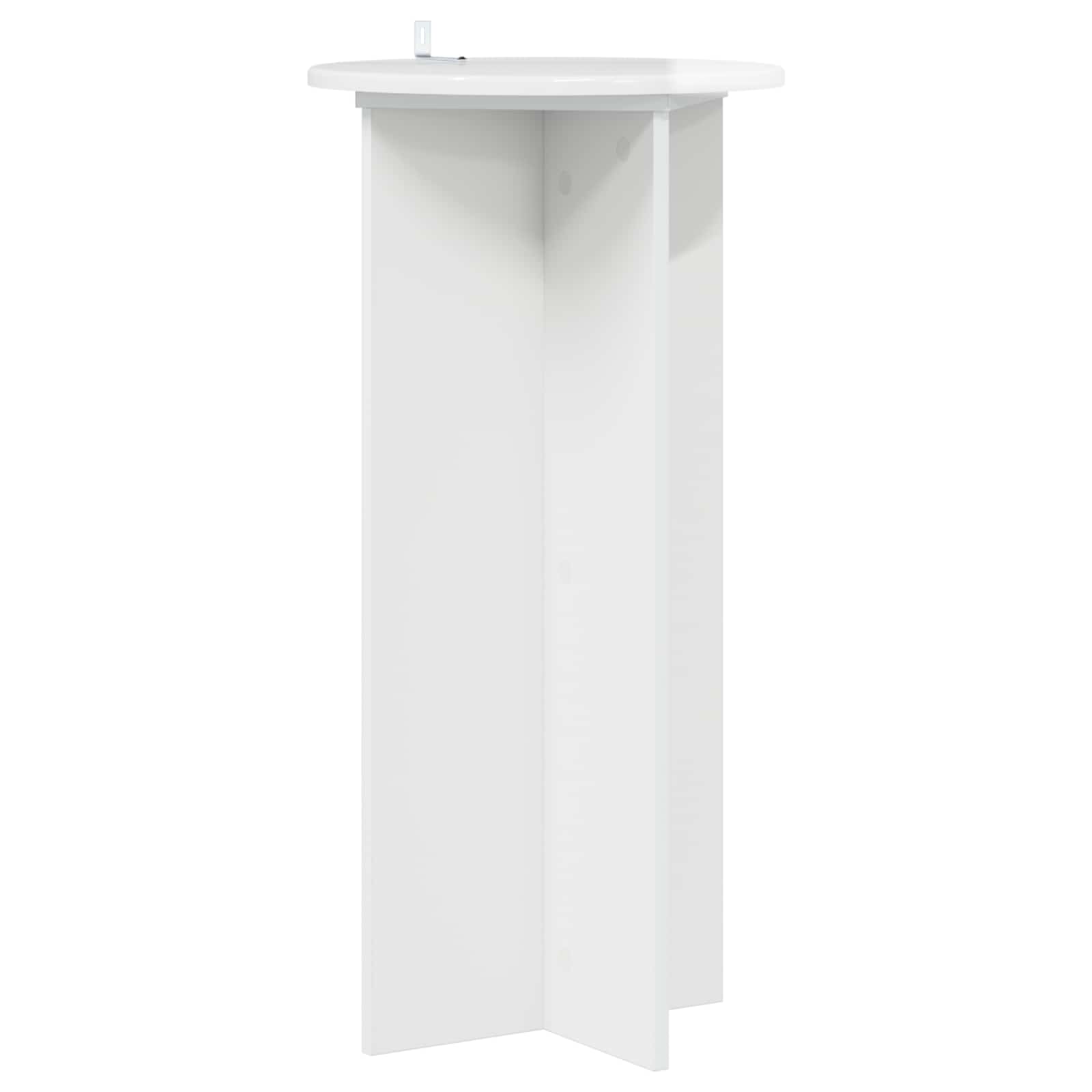 Stalak za biljke 2 pcs Bijela visokog sjaja 40 x 40 x 80 cm