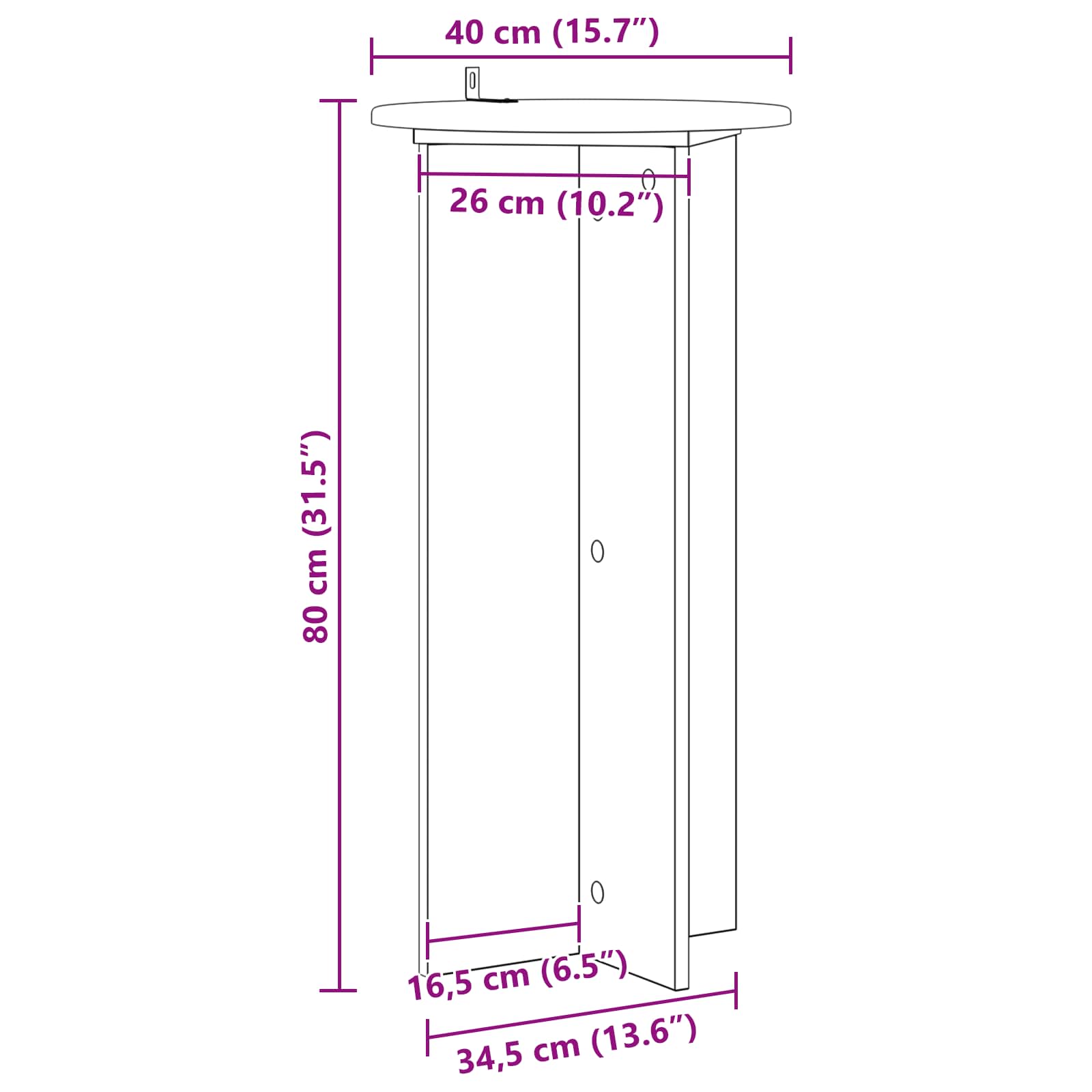 Stalak za biljke 2 pcs Siva sonoma 40 x 40 x 80 cm