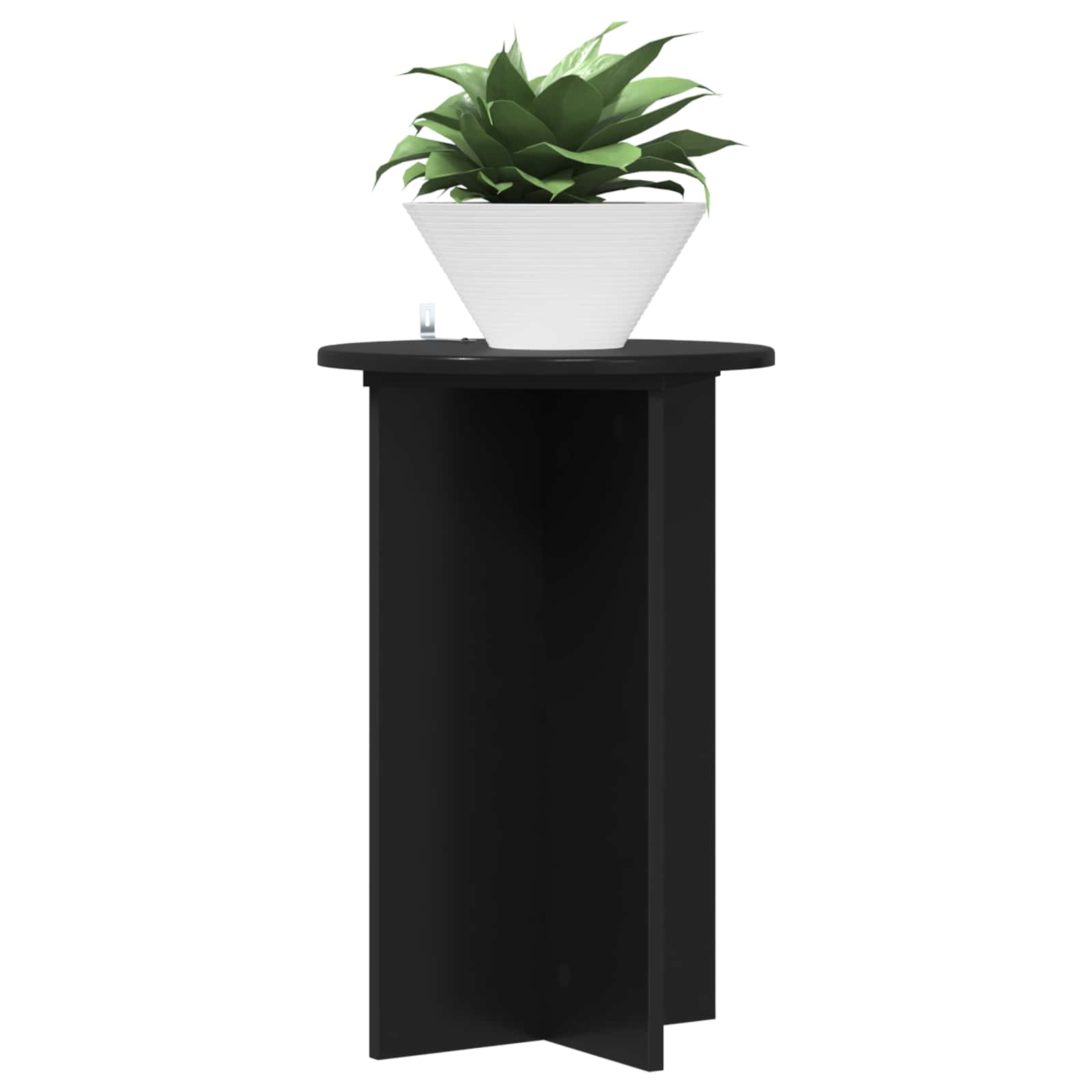 Stalak za biljke 2 pcs Crna Ø40 x 60 cm Konstruirano drvo