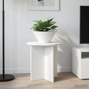 Stalak za biljke 2 pcs Bijela Ø40 x 40 cm Konstruirano drvo
