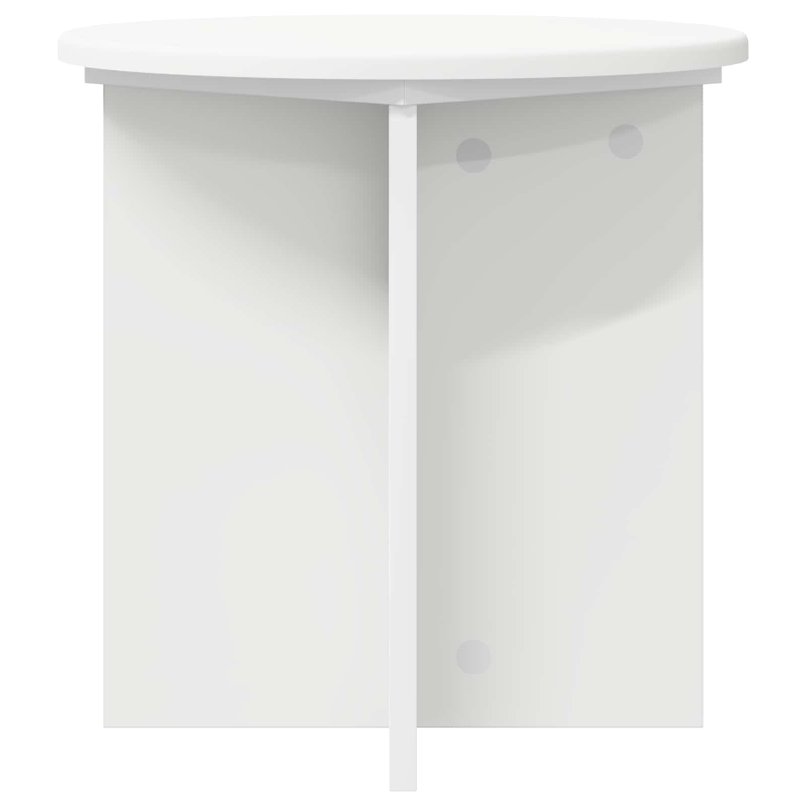 Stalak za biljke 2 pcs Bijela Ø40 x 40 cm Konstruirano drvo